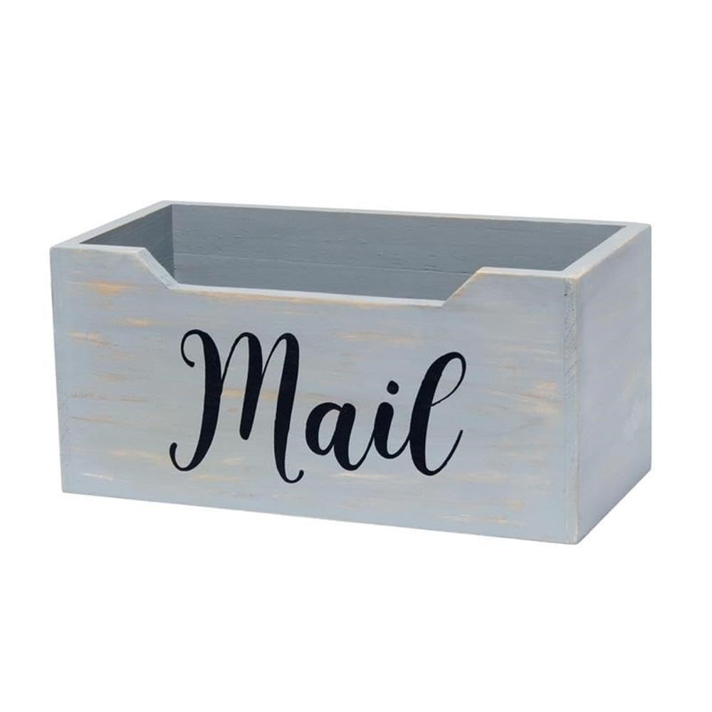 HG2010-GMB Rustic Farmhouse Wooden Tabletop Black Script Word Organizer , Let…