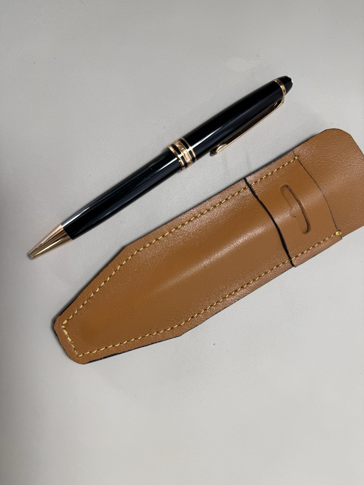 Light Brown penny loafers Single Pen Cases Sleeve Holder Pouch .
