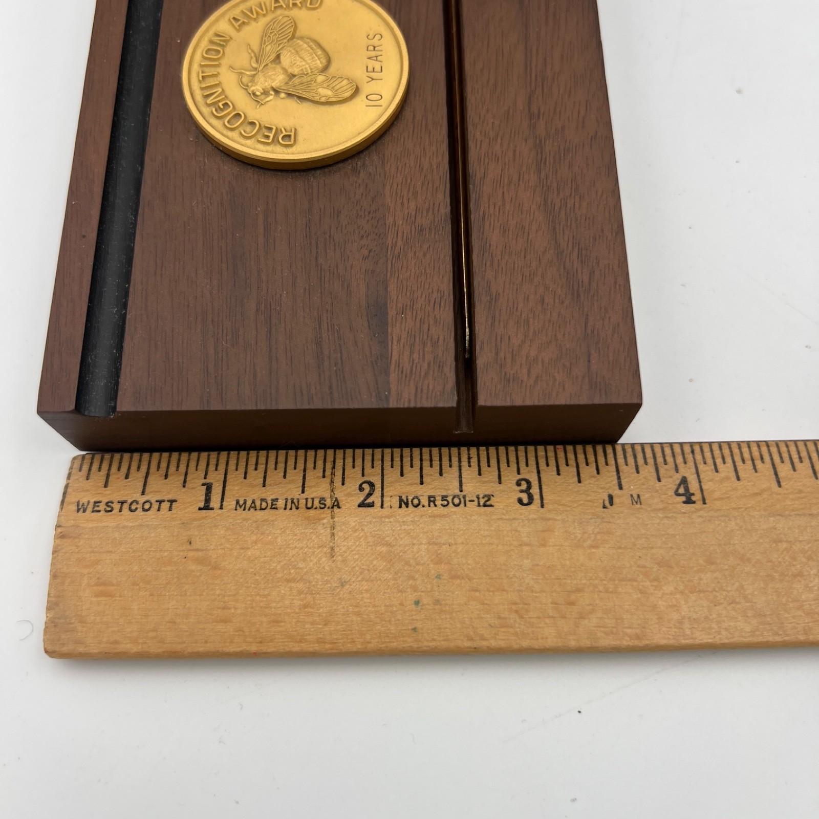10 Years Executive Desk Pen & Letter Opener Josten’s American Walnut Collection
