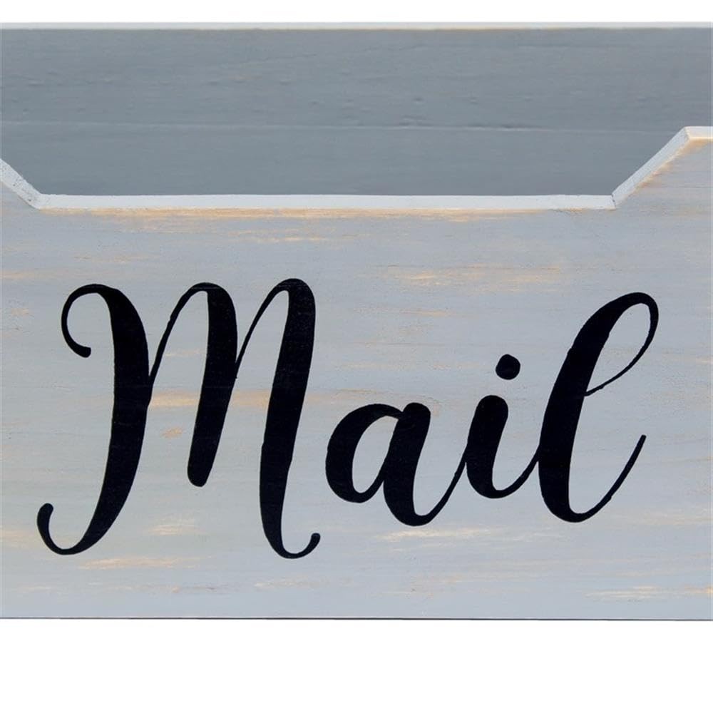 HG2010-GMB Rustic Farmhouse Wooden Tabletop Black Script Word Organizer , Let…