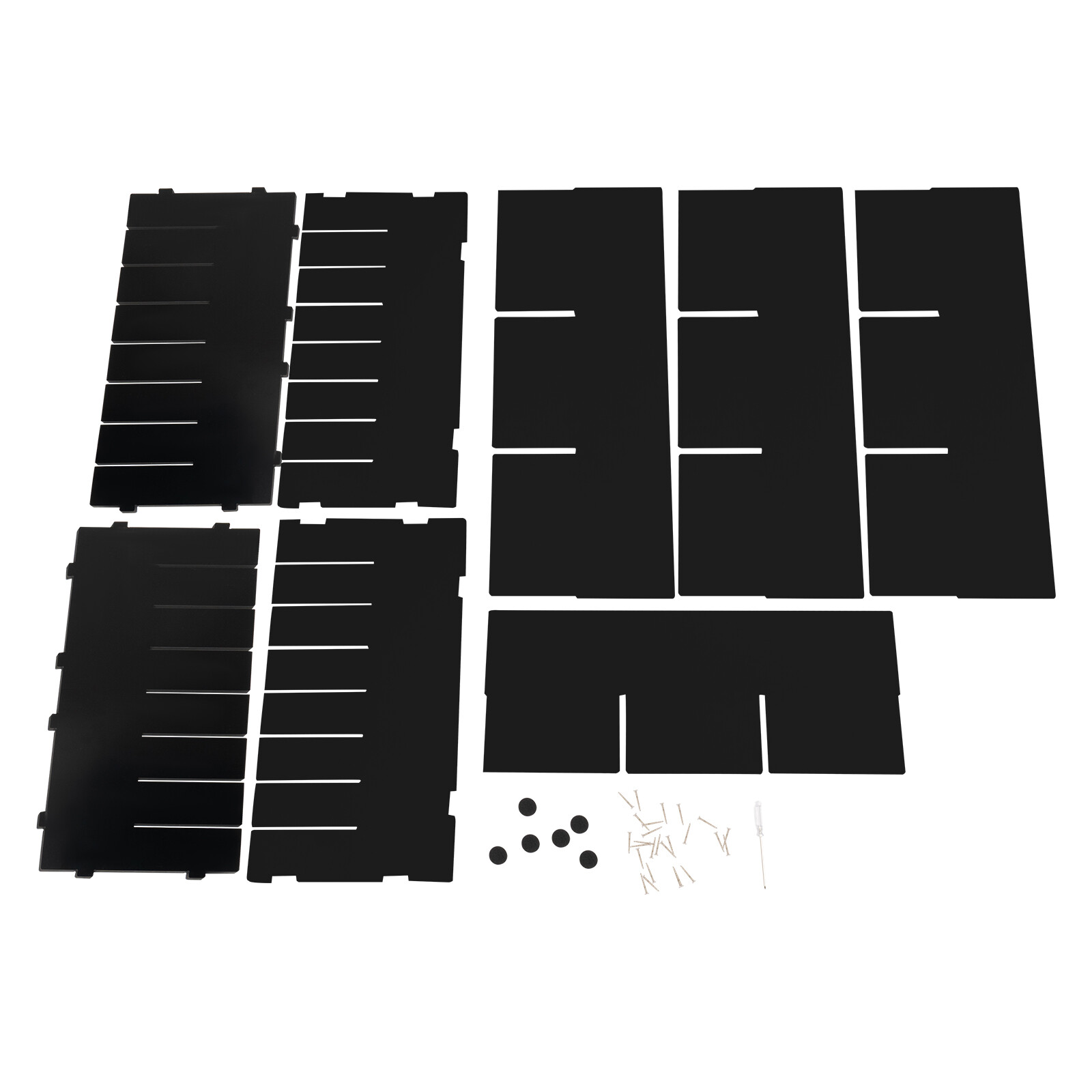 PVC Literature Organizer Desktop File Sorter Wear-resistant Display Stand Black~