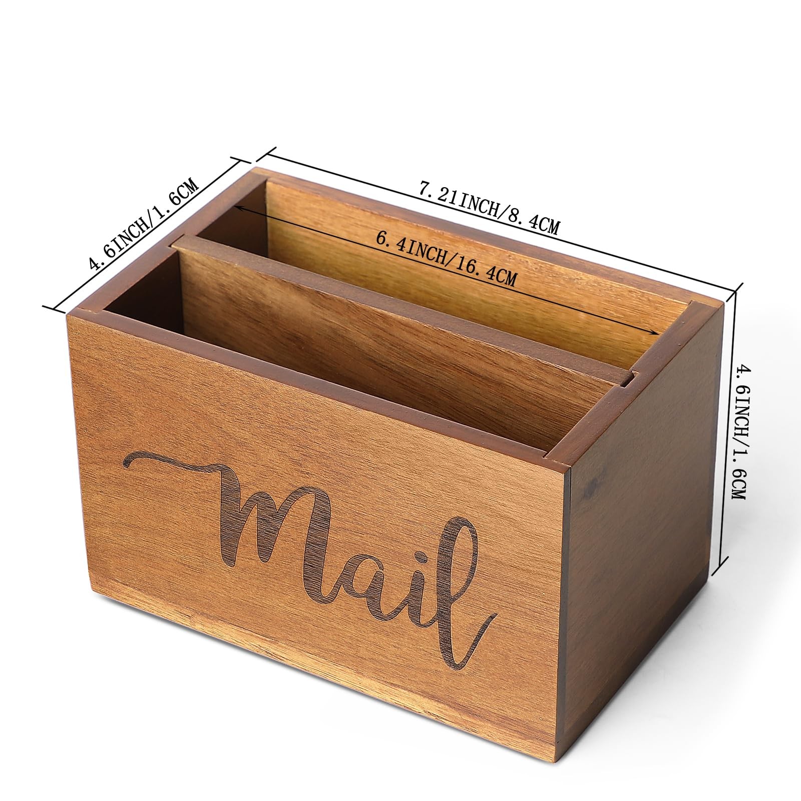 Holder Storage Organizer ,Acacia Wood Organizer Countertop,Desktop Letters, B…