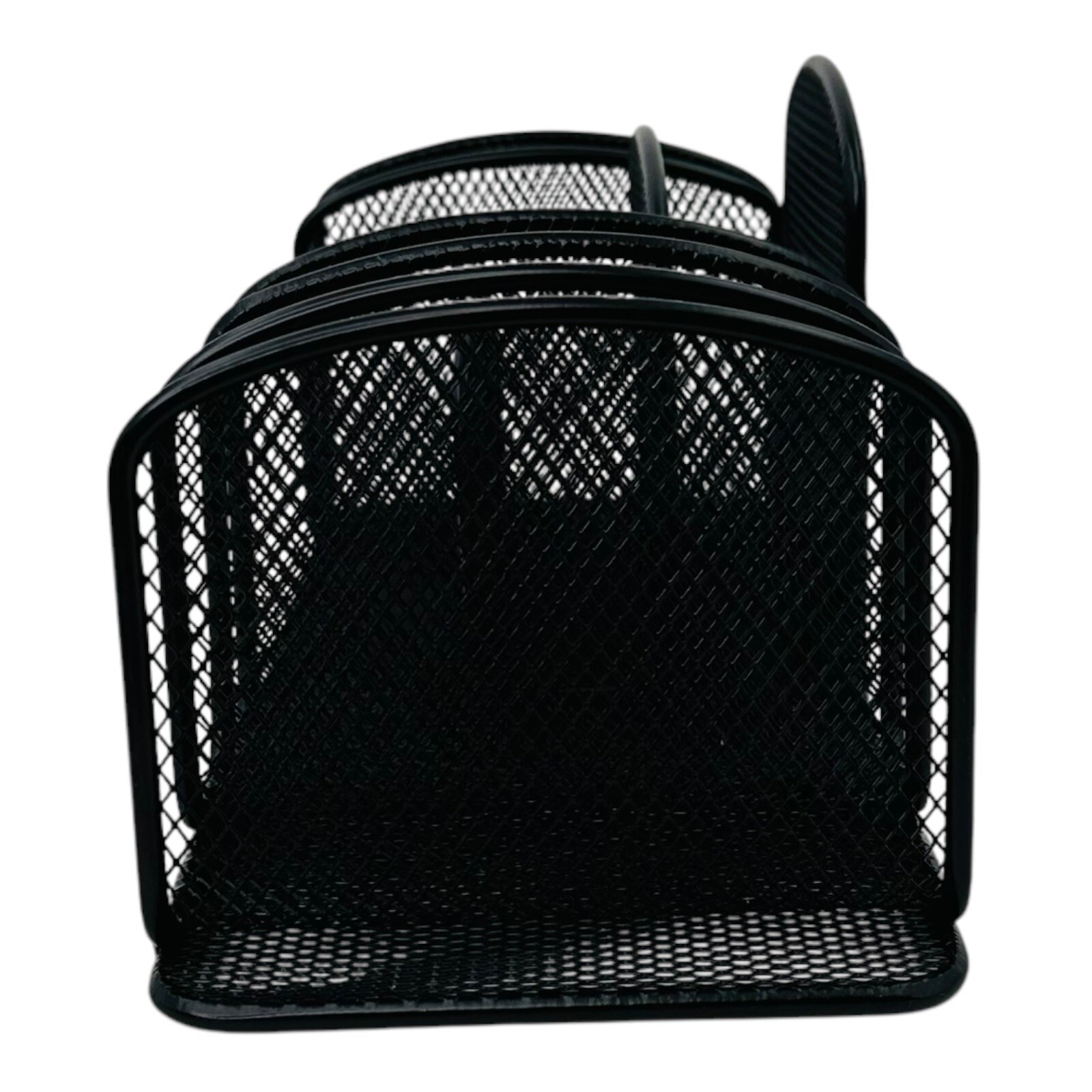 Safco Onyx Mesh Deluxe Desktop Organizer 12.5″ x 5.25″ x 5.25″ Black