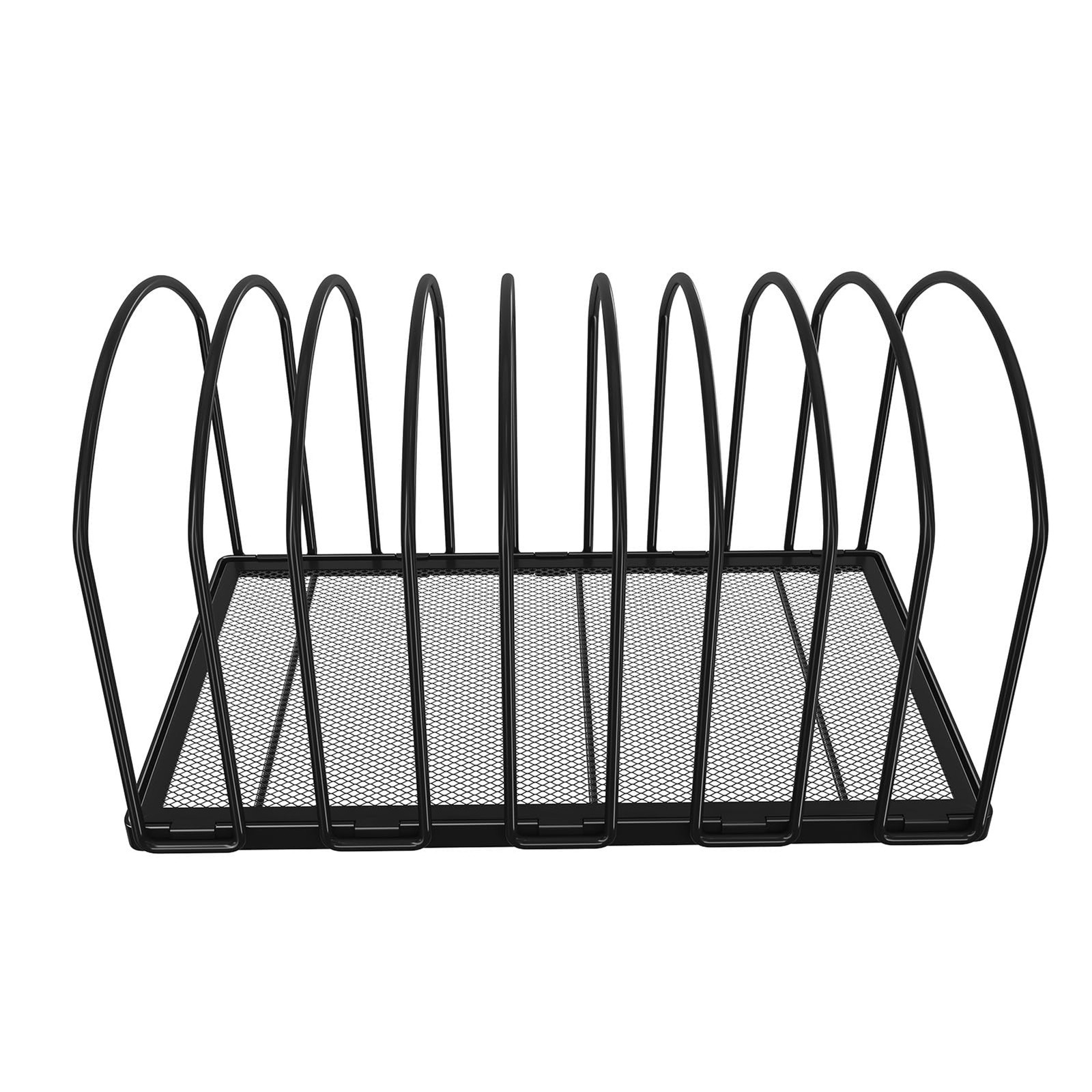 Simple Trending 9 Section Metal File Sorter Organizer for Desk Home Office, Blac