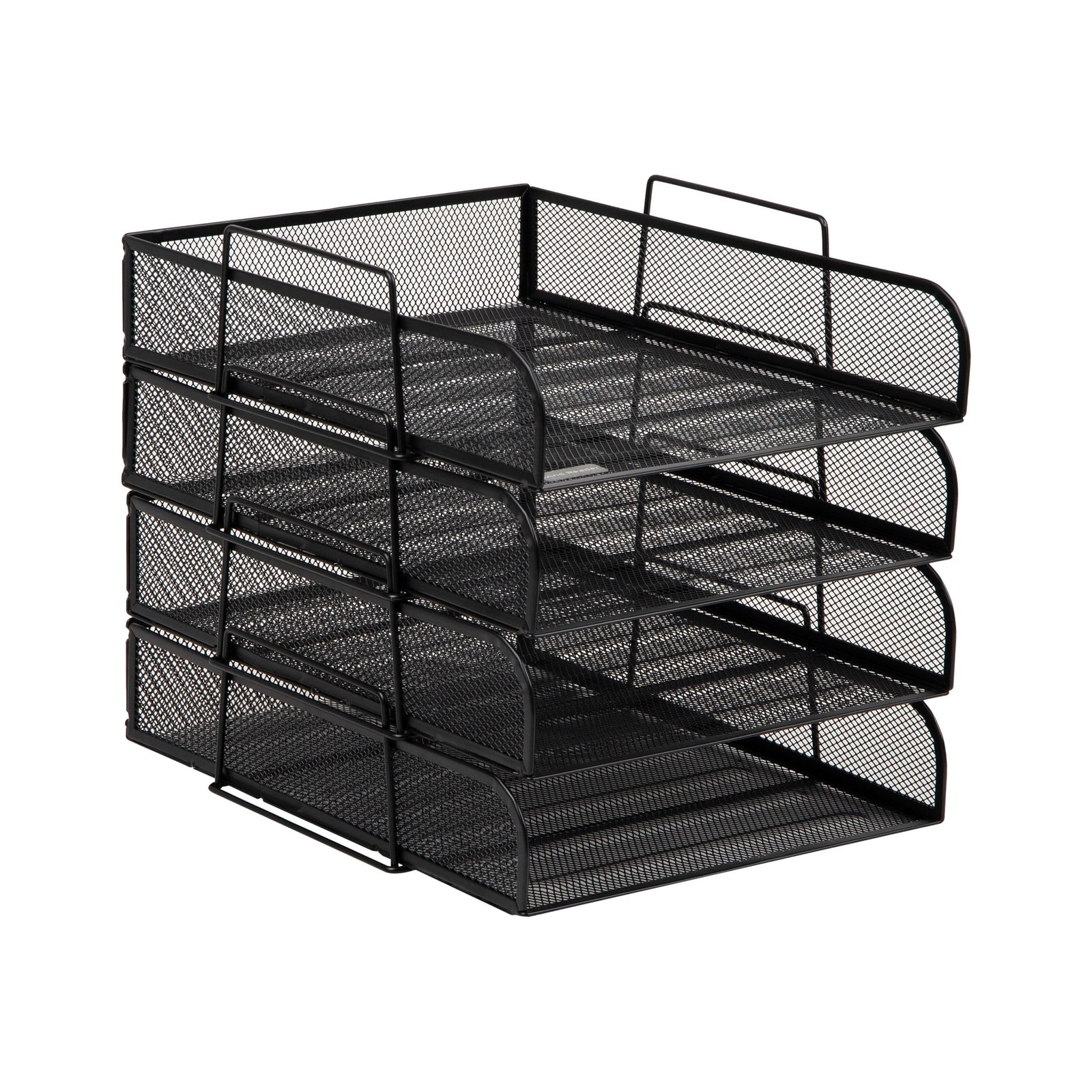 Mind Reader Stackable Paper Tray, 10.5″ x 13.5″ x 11.3″, Classic Black