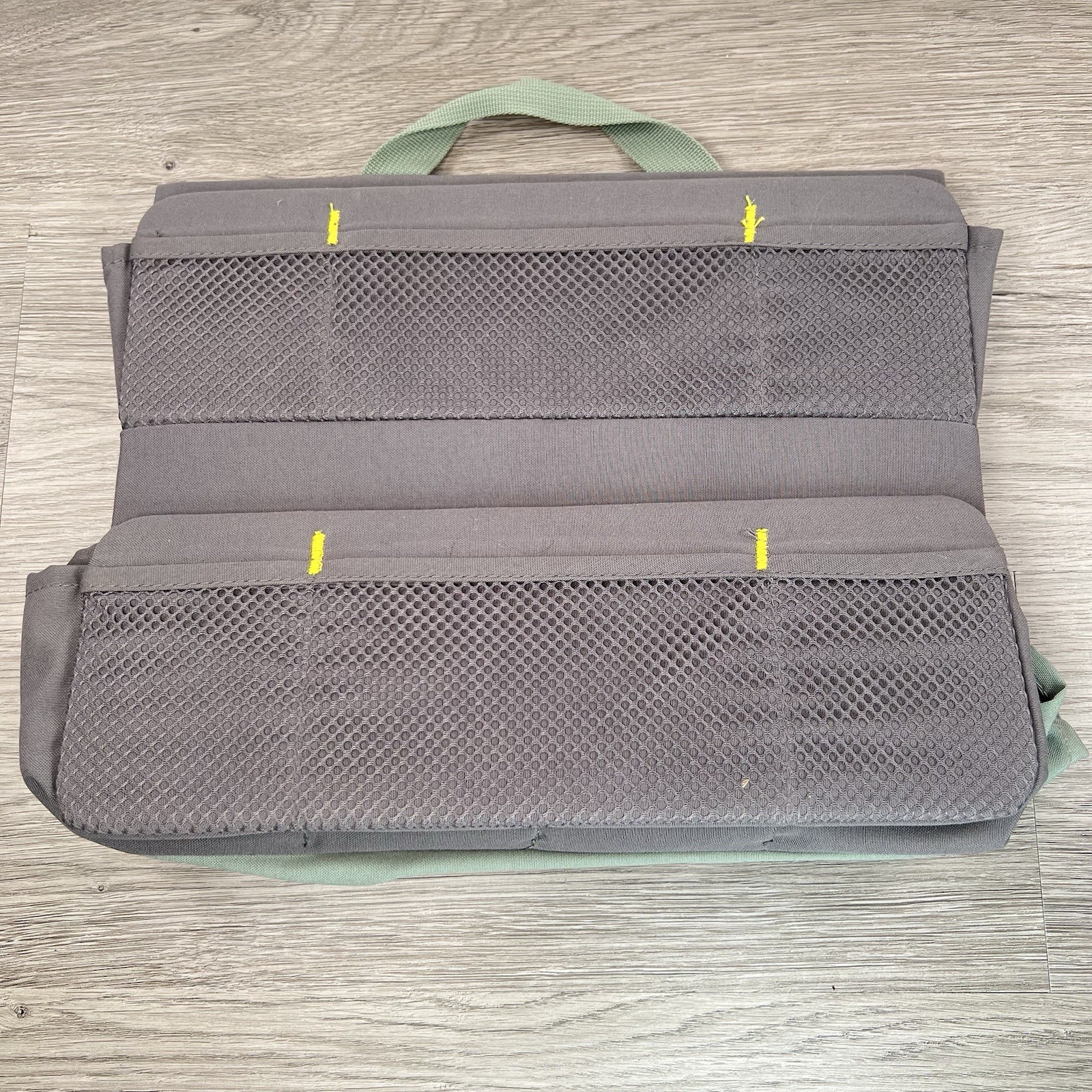 IKEA OVNING Desk Organizer Grey Cloth Storage Standing Supply Holder 12.5 x 10″