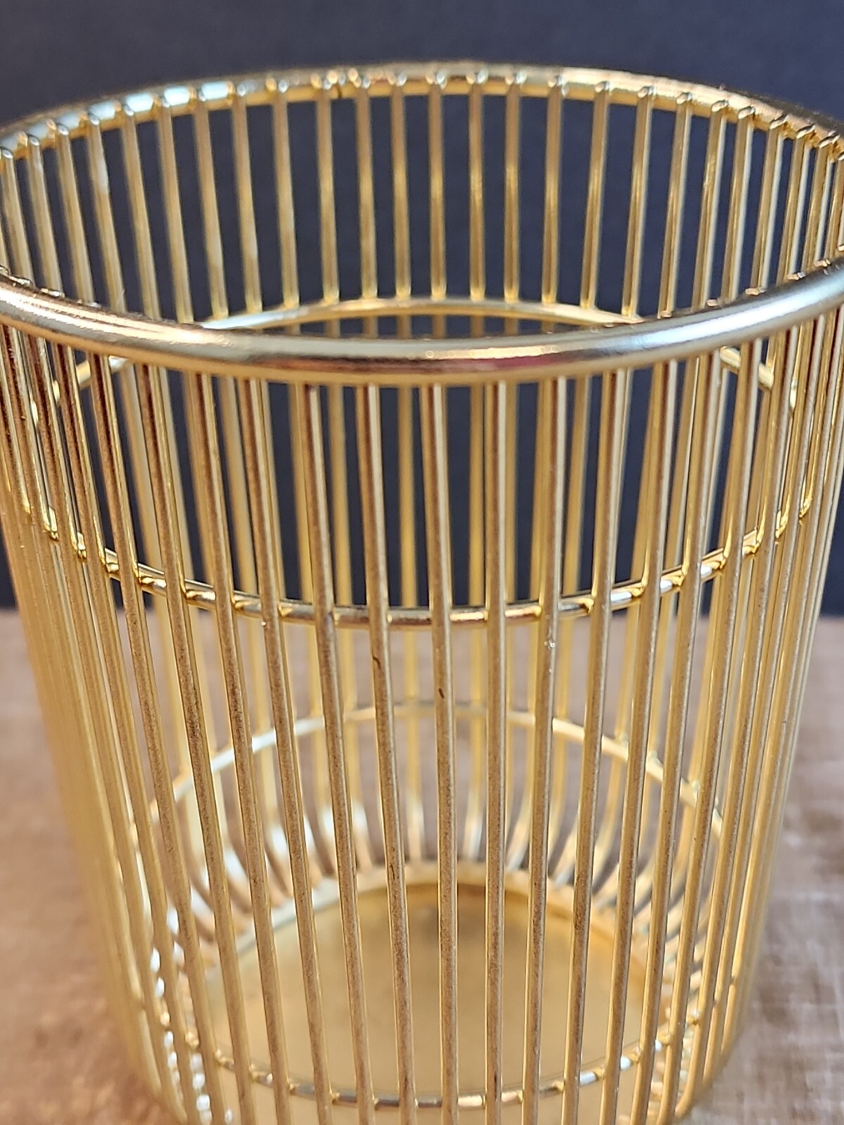 Pencil and Pen Office Desk Cup, Wire Metal, Gold Color Target 2018