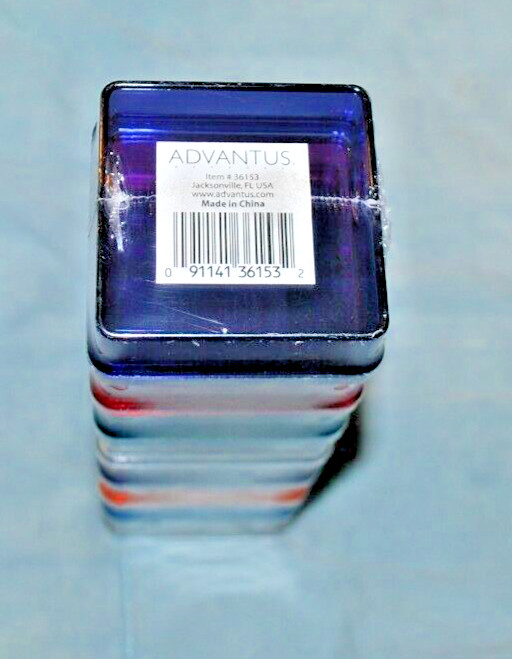 (NEW) 8 STAPLES ADVANTUS COLORFUL BOXes Modular 2.5 x 2.5 x 1.0″ ea Free Ship