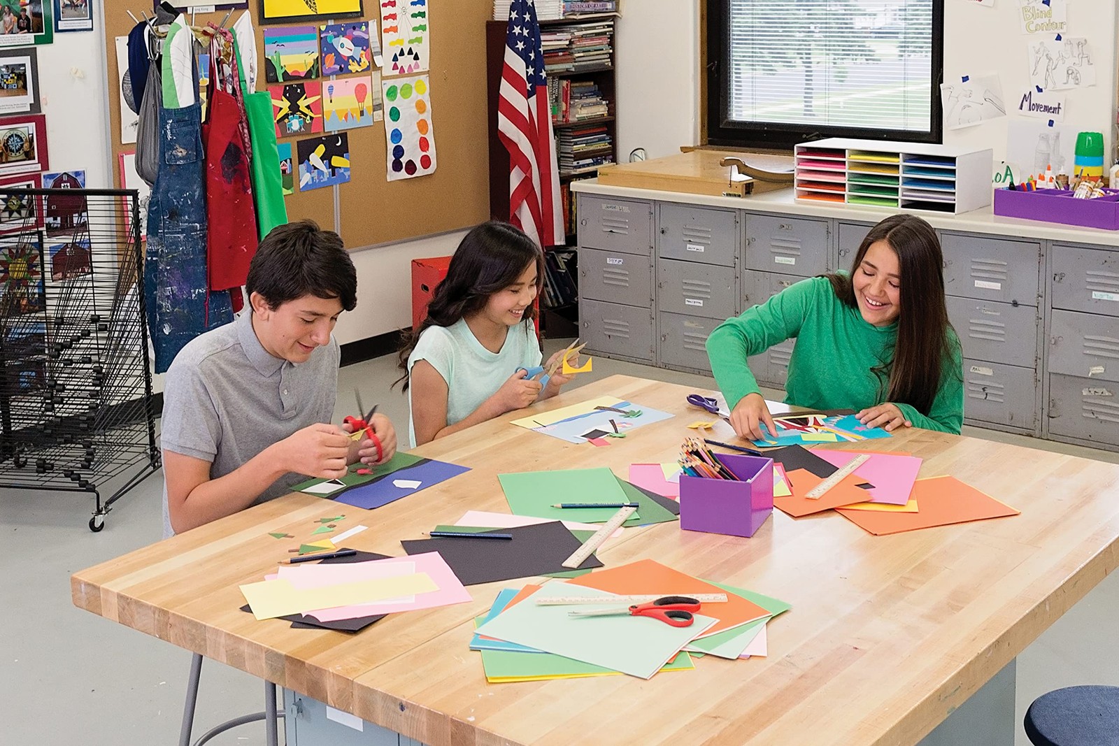 Classroom Keepers 9″ x 12″ Construction Paper Storage, 15-Slot, White, 9-3/8″…