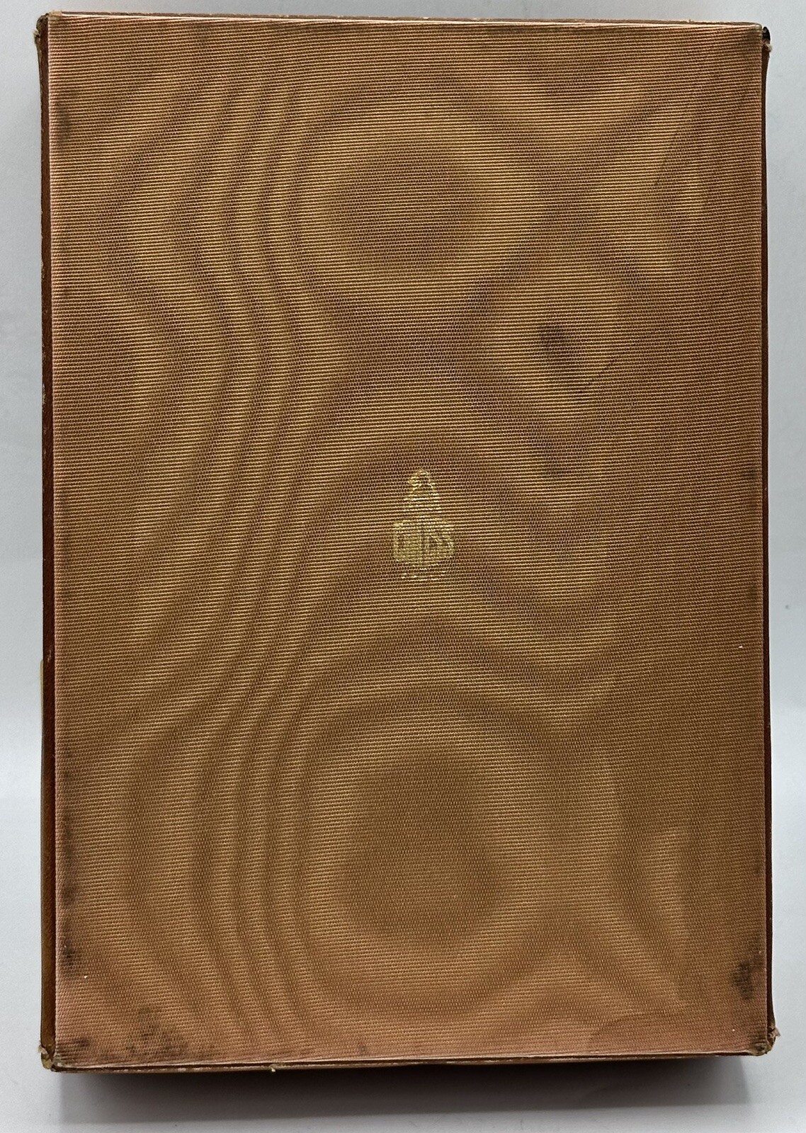 Vintage Mark Cross 4” x 6” Memo Sheet Desk Tray Box Leather & Brass Made Italy