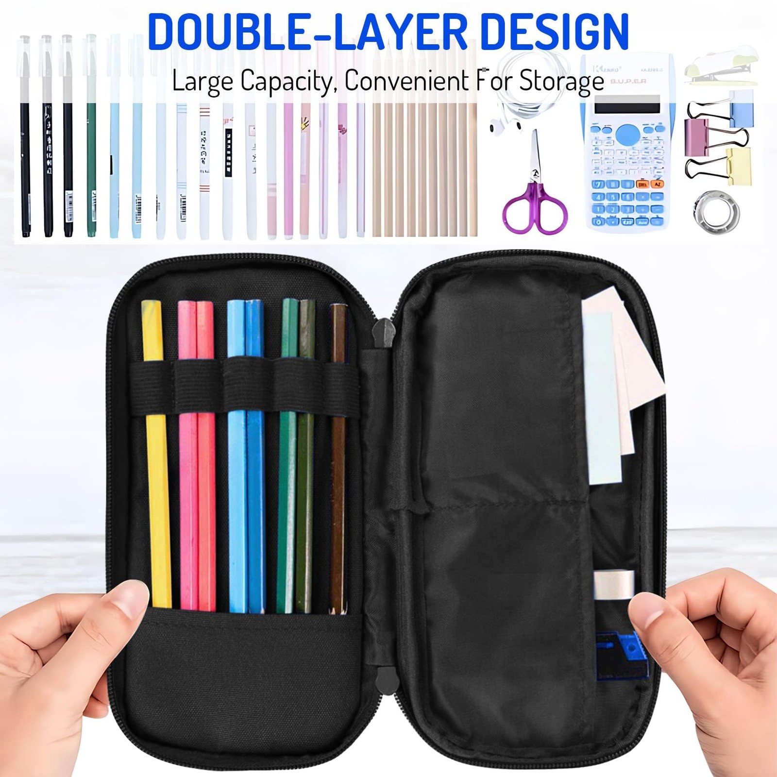 Large Pencil Case for Boys,Gamer Boys Pencil Pouch for Kids Teens School,Larg…