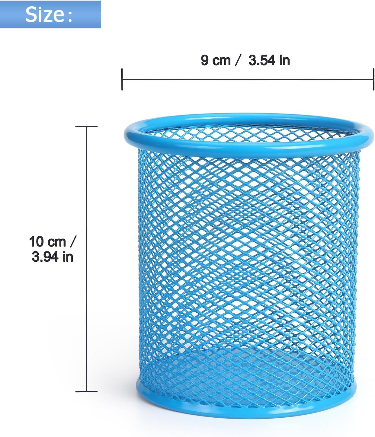 Pen Holder Cup for Desk, Wire Mesh Pencil Cup Holder for Desk Office Pen Organiz