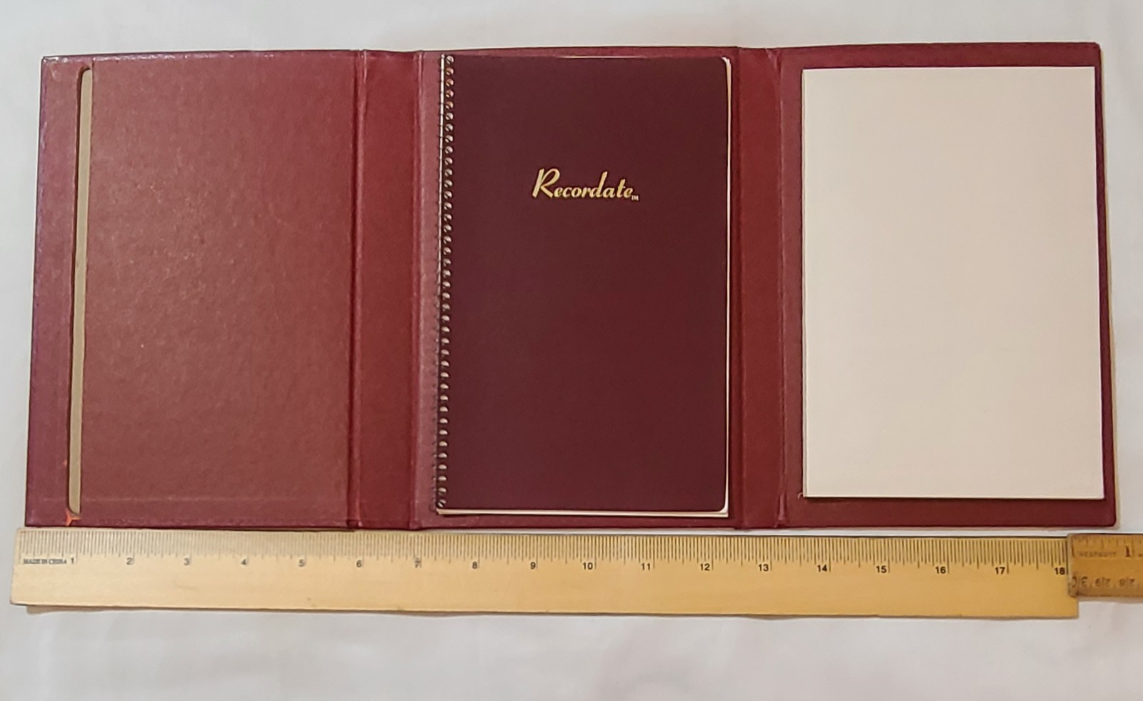 Recordate Trifold Document Holder & Message Recording Album Record Keeping Book