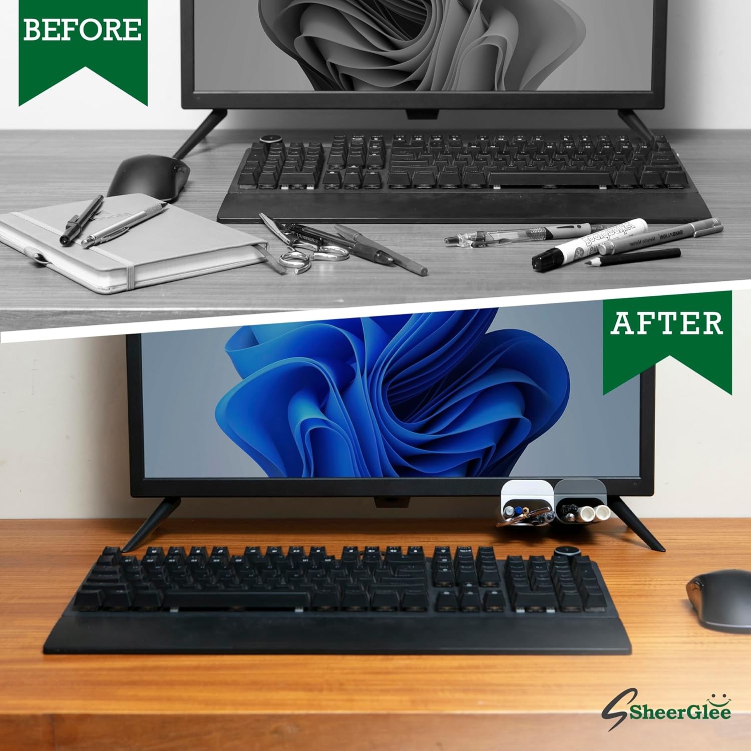 2 Pack Deskside Pen Holder – Optimize Your Space with Our Attachable Pencil Hold