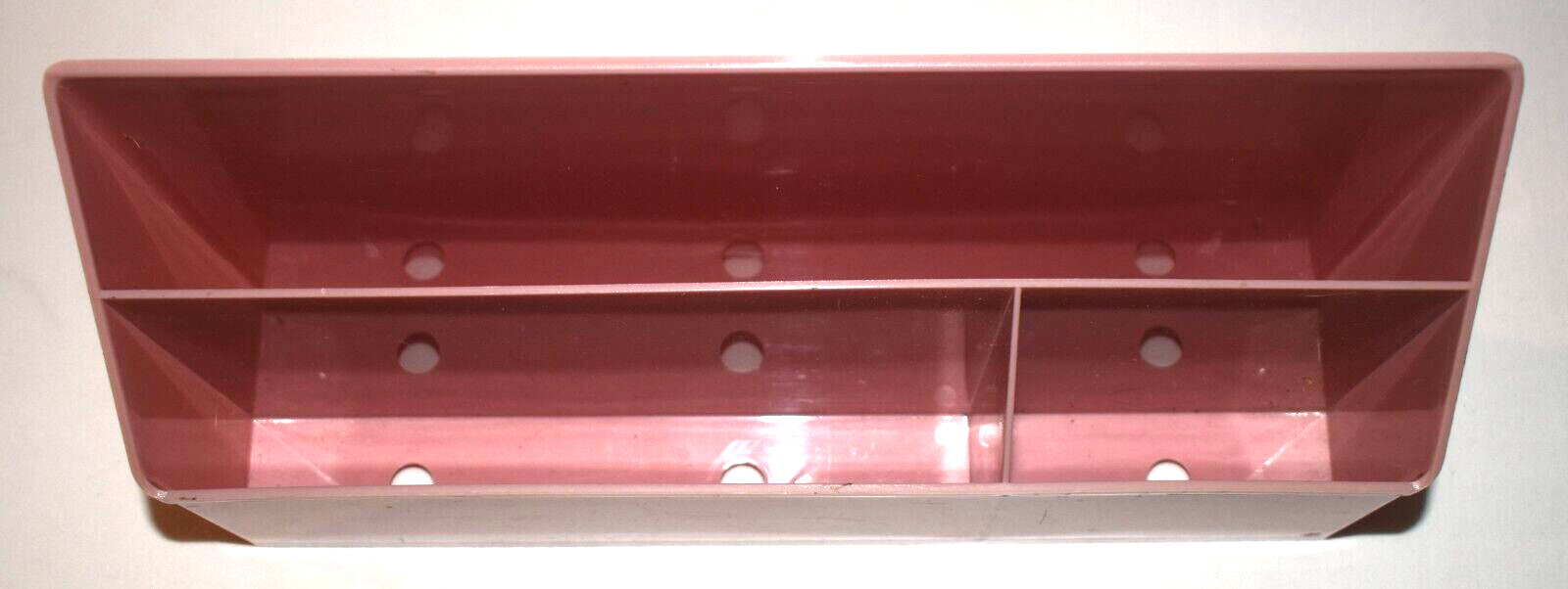 MCM – Rogers – PINK DESK ORGANIZER – Acrylic Plastic – Mail, Office, etc