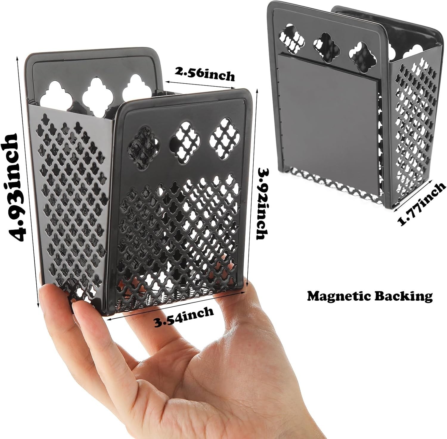 Magnetic Pen Holder, Mesh Metal Strong Magnet Dry Erase Marker Holder Pencil …