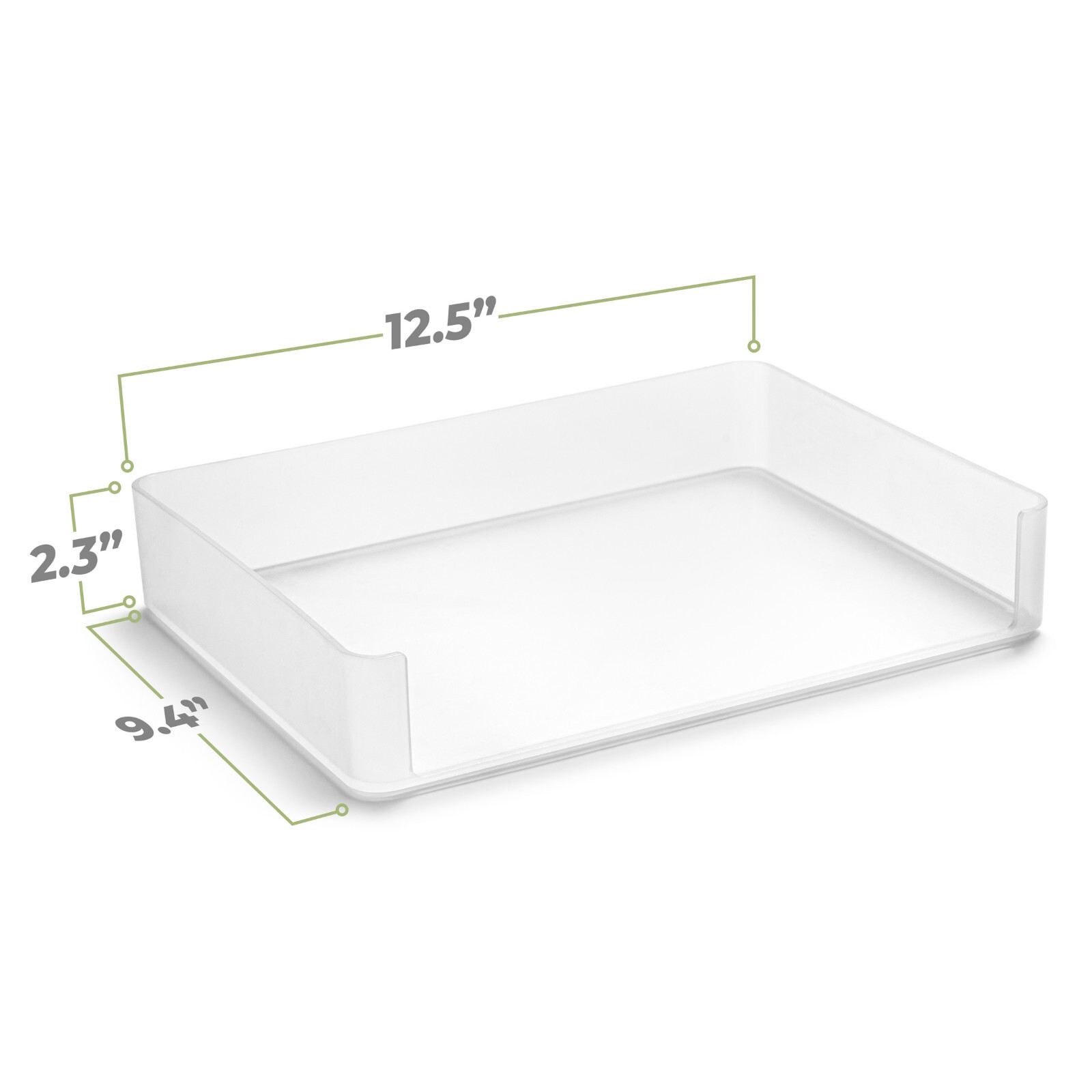 Sorbus Plastic Paper Organizer, Stackable Letter Tray Desktop File Storage 1 PC