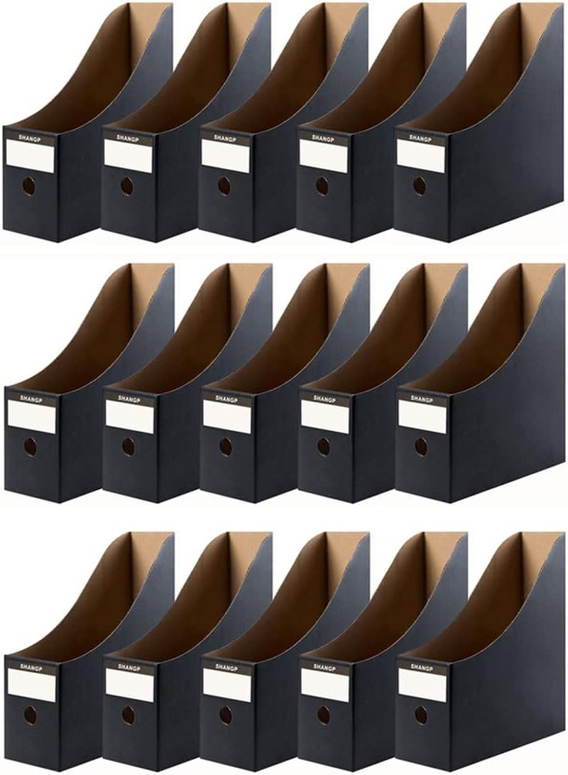 Foldable Desk File Holder Organizer Sturdy Cardboard Magazine Storage Box Doc…
