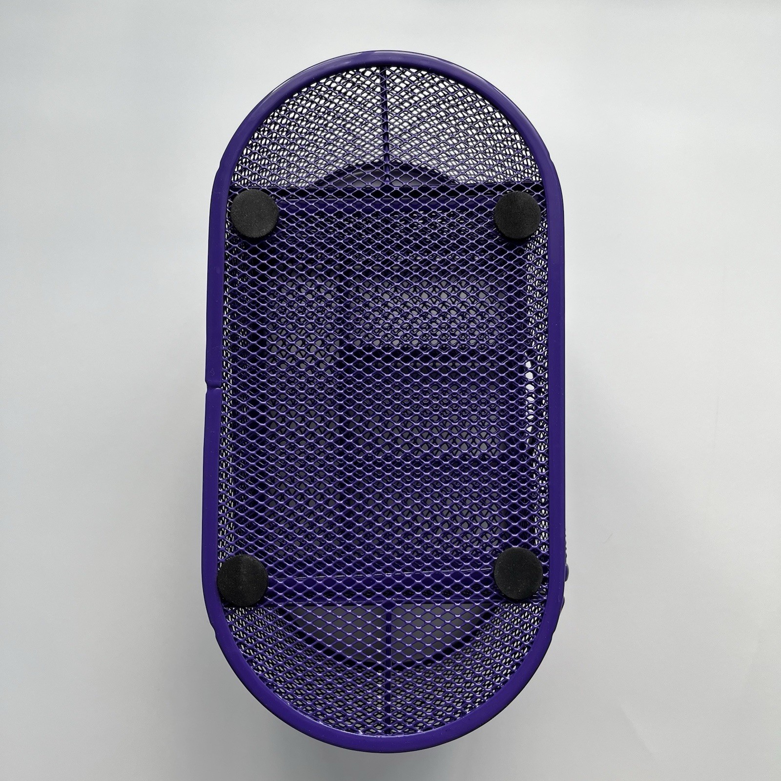 Metal Mesh Purple Pen Holder and Desk Organizer, Office Caddy Storage w/ Drawer