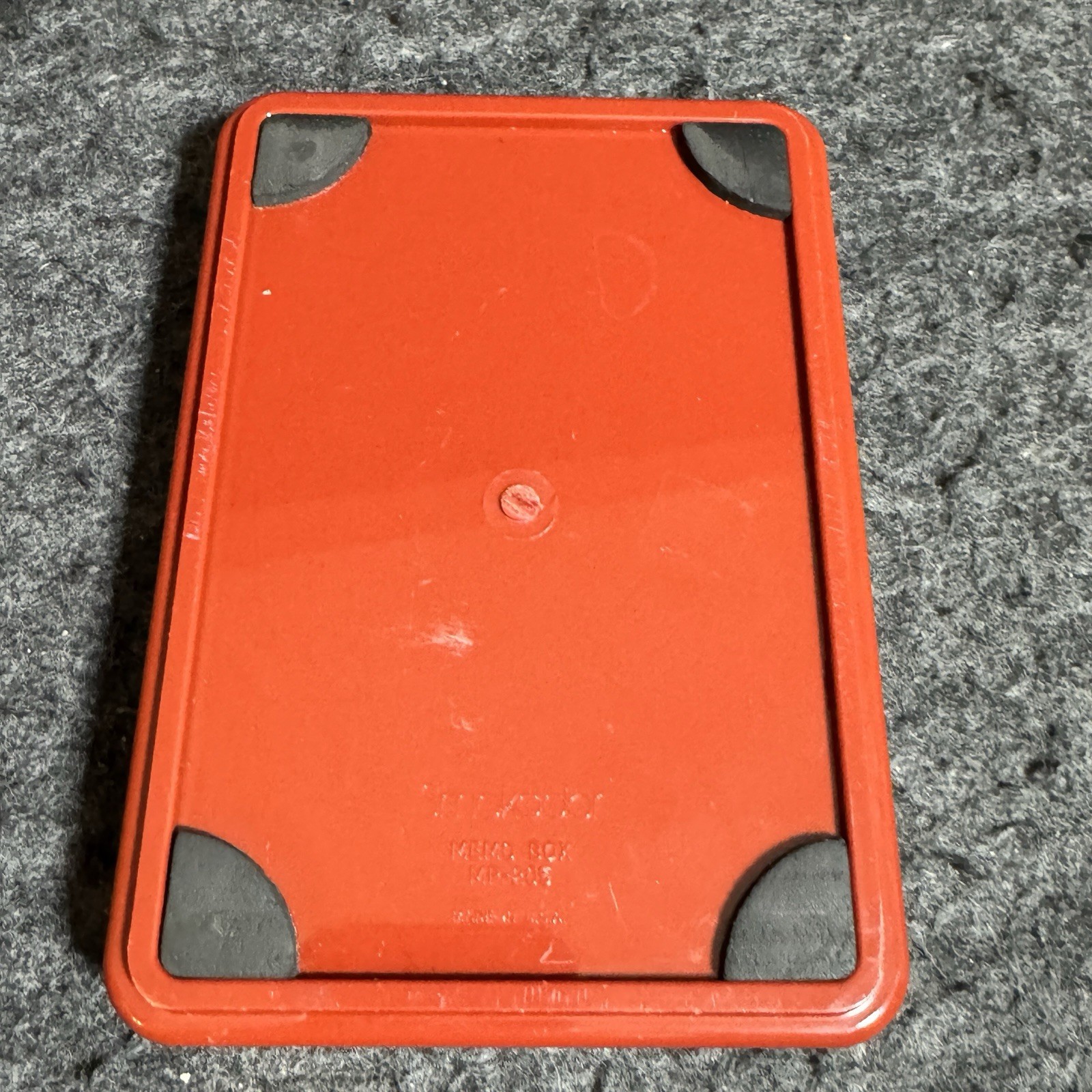 VTG MCM Smokador Memo Box No-205 Small Burnt Orange Retro Rare