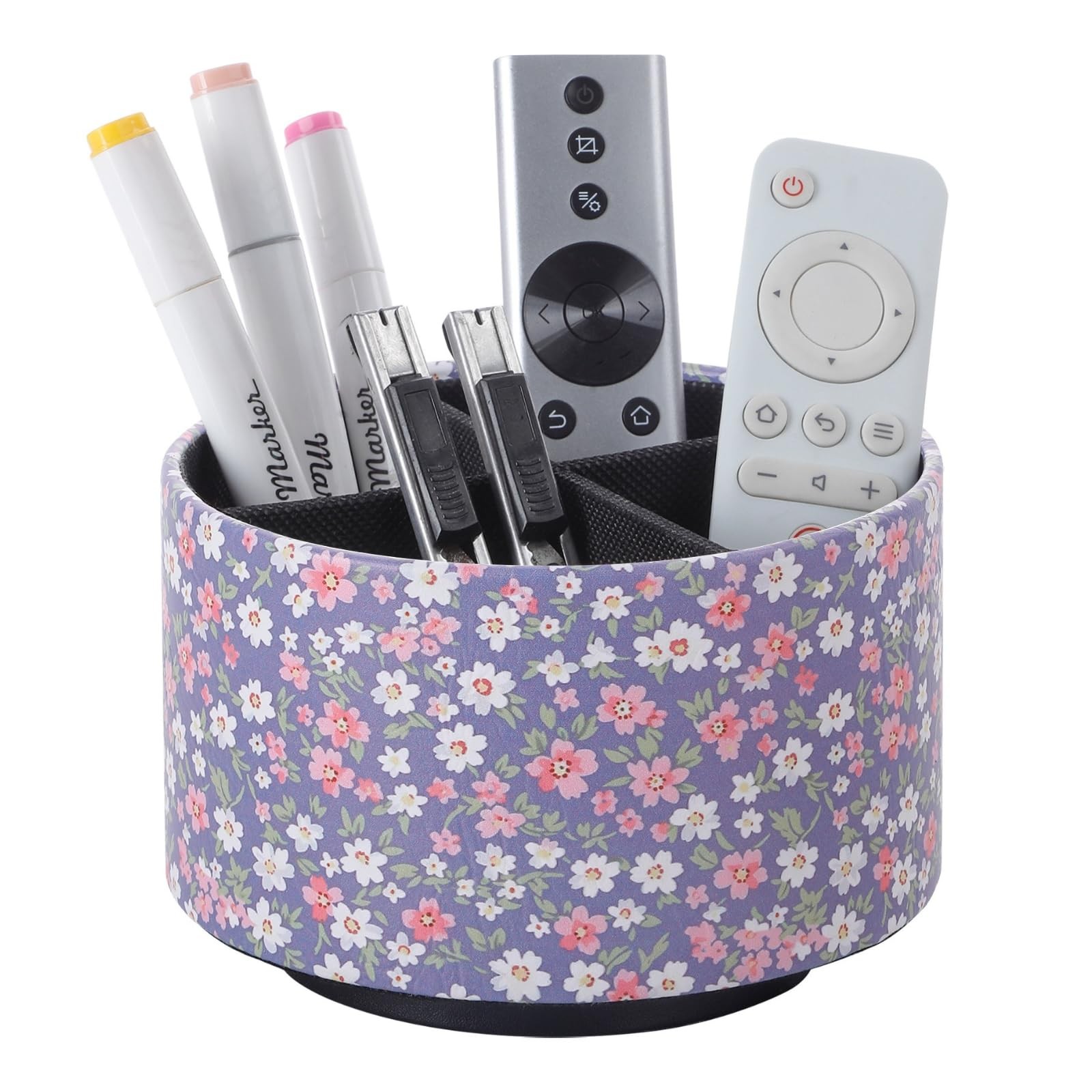 360 Degree Rotating Remote Holder for Table, Spinning Desk Organizer, Desk Ca…