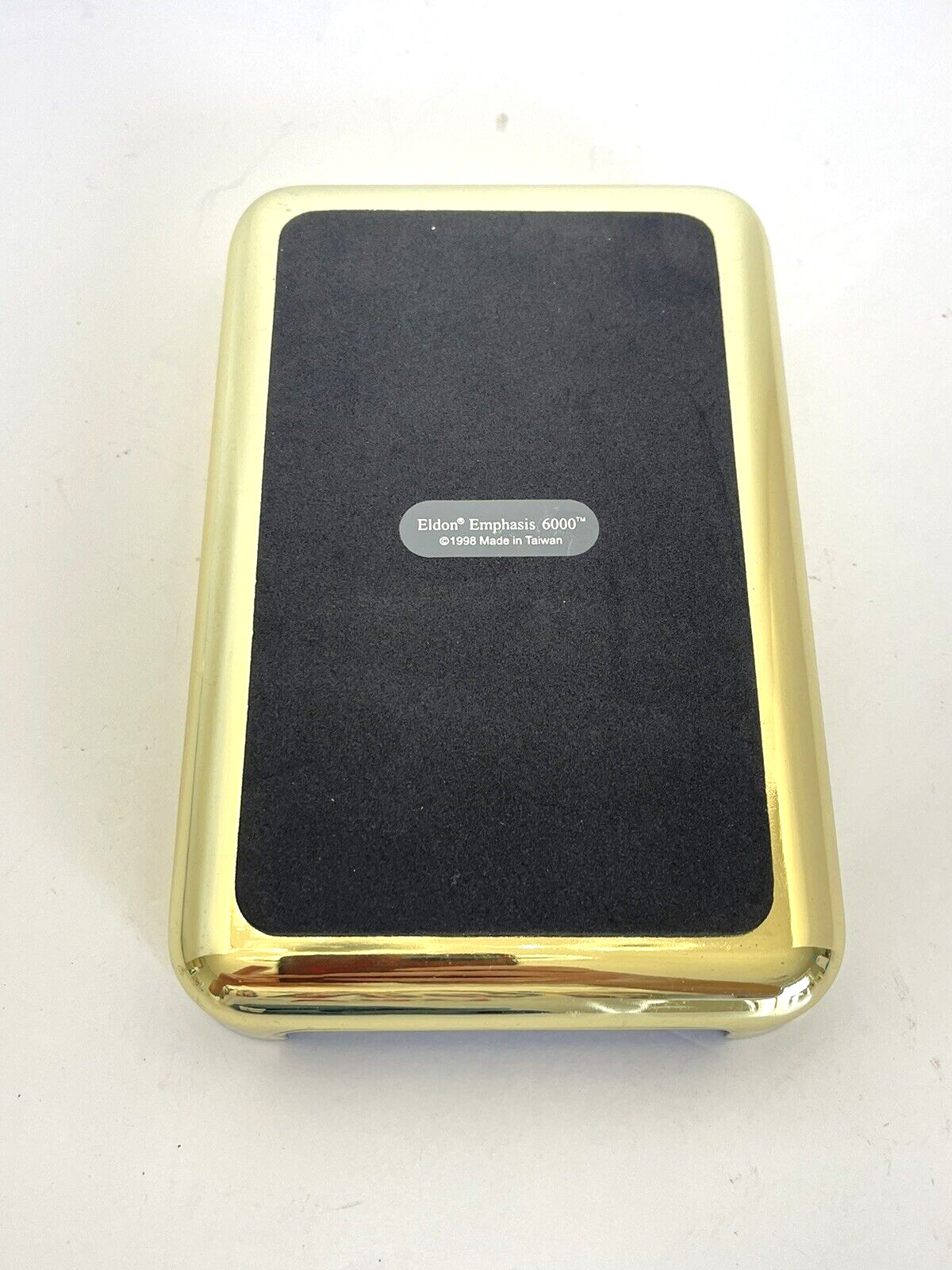 Eldon Emphasis 6000 Brass 1998 Gold Executive Desk Note Pad Tray Office 7inX5in