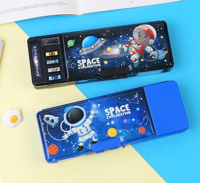 Pop up Multifunction Pencil Case for Kids Astronaut Spacesuit Pen Box Bag Pen…