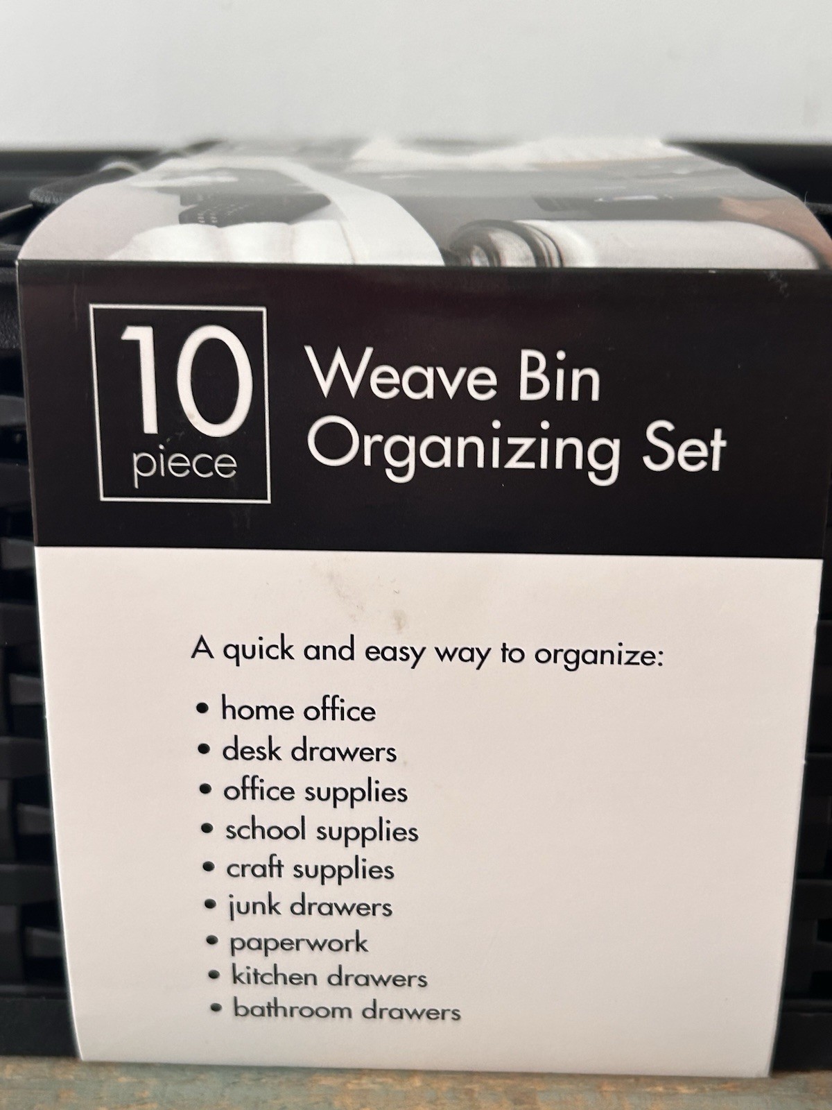 Advantus Thinkspace Plastic Weave Bins Plastic Bins 38398-New