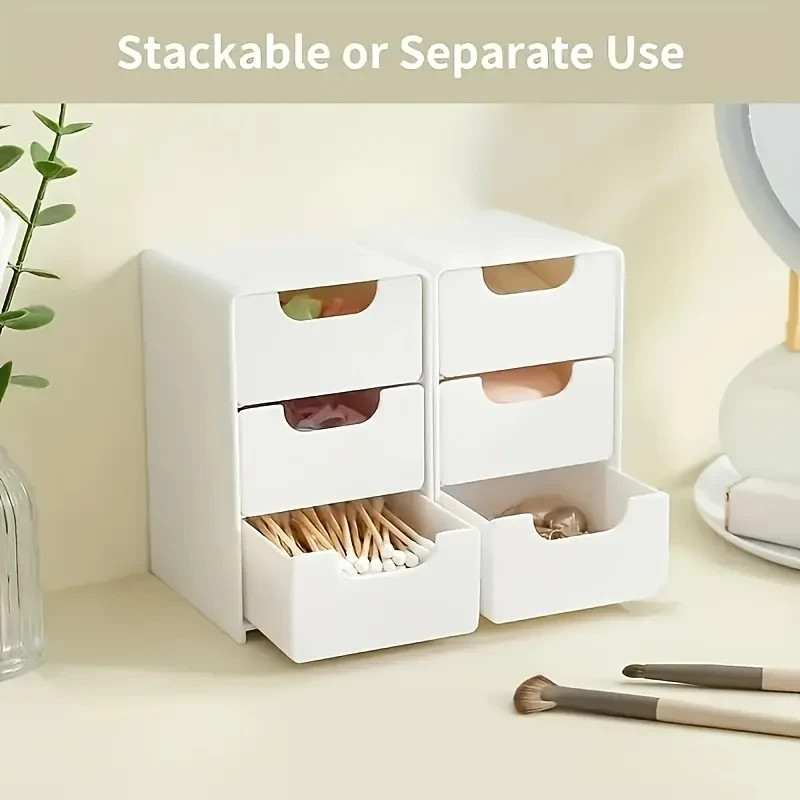 3-Tier Desk Organizer with Drawers for Office, Jewelry & Cosmetics Pack of 1