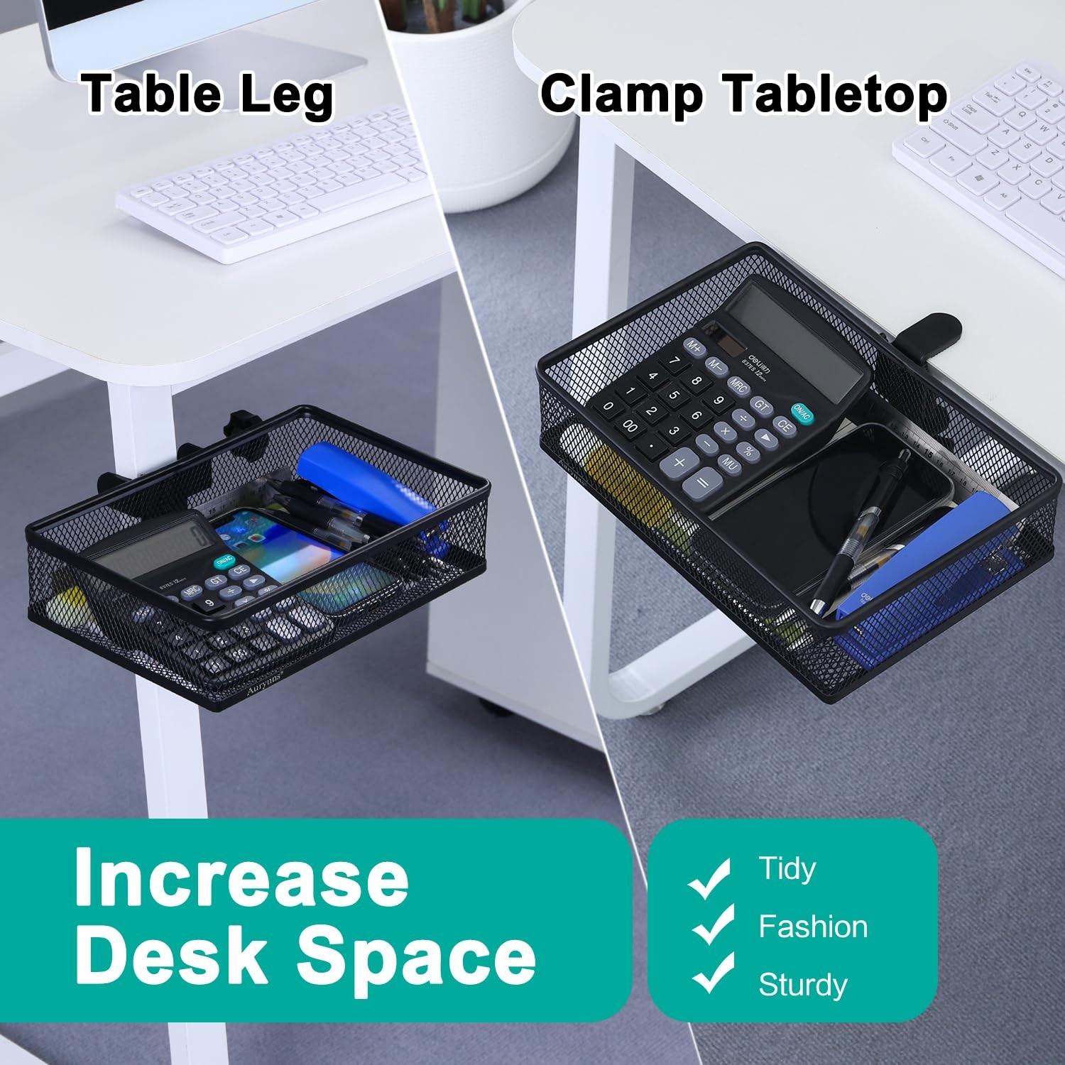 Clip-on Drawer organizers, desk organizer,can be clipped around the table to …