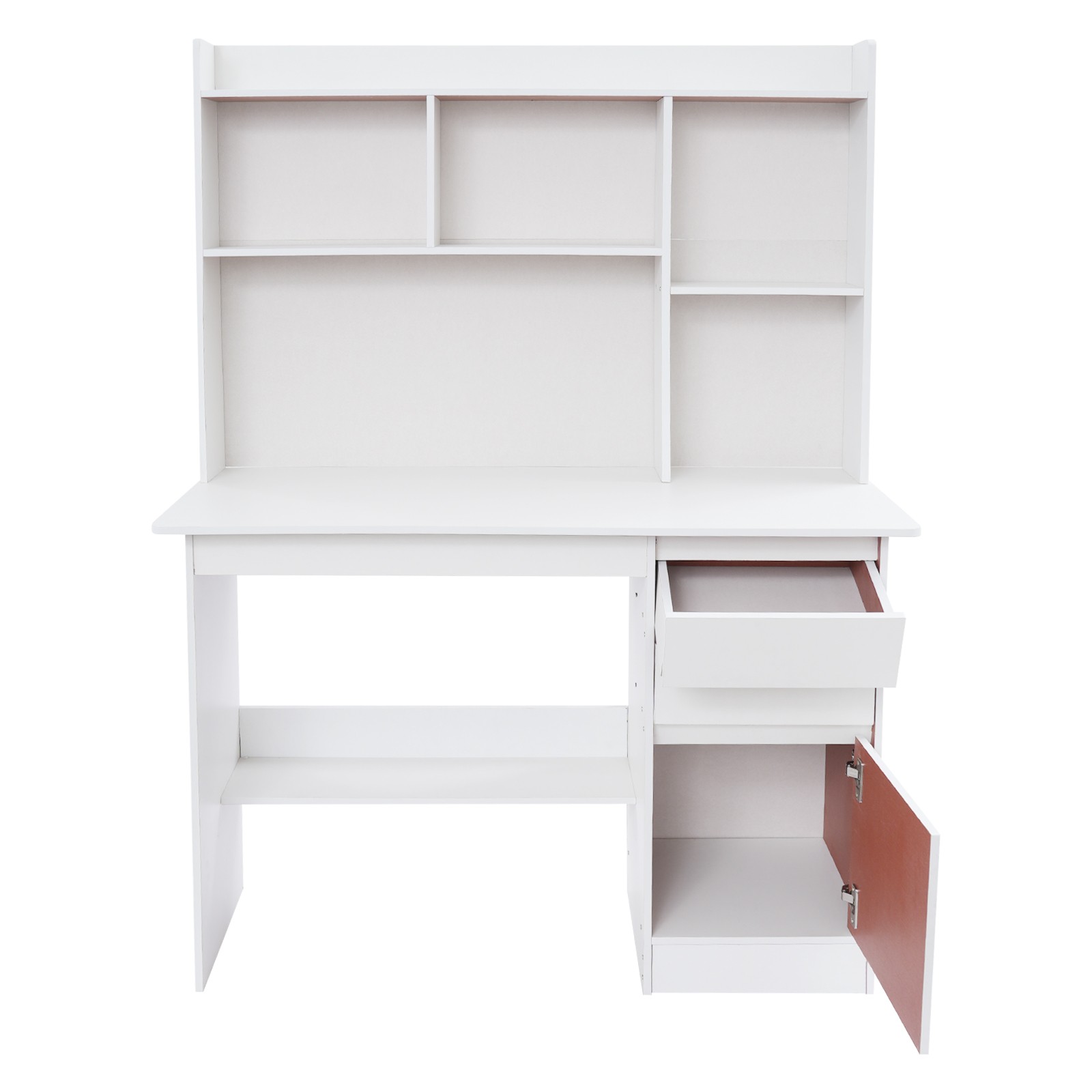 Home Office Desk, Modern Computer Desk, Rectangular Wood Office Desk