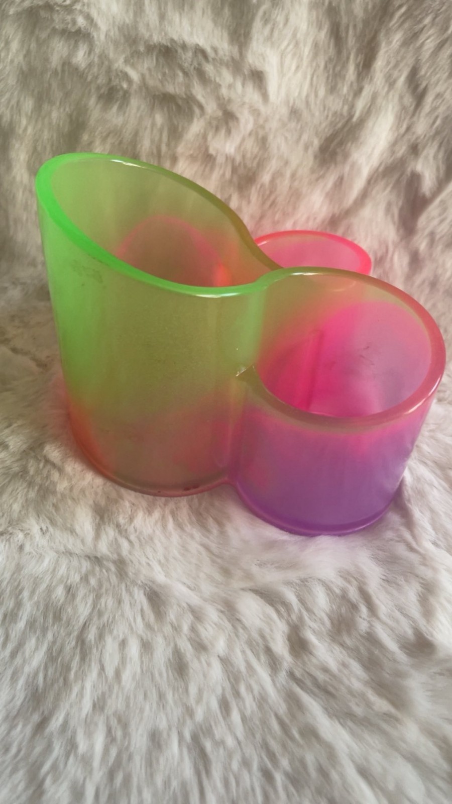 Pink, Green Neon Pencil Holder Desk Organizer EPOXY RESIN