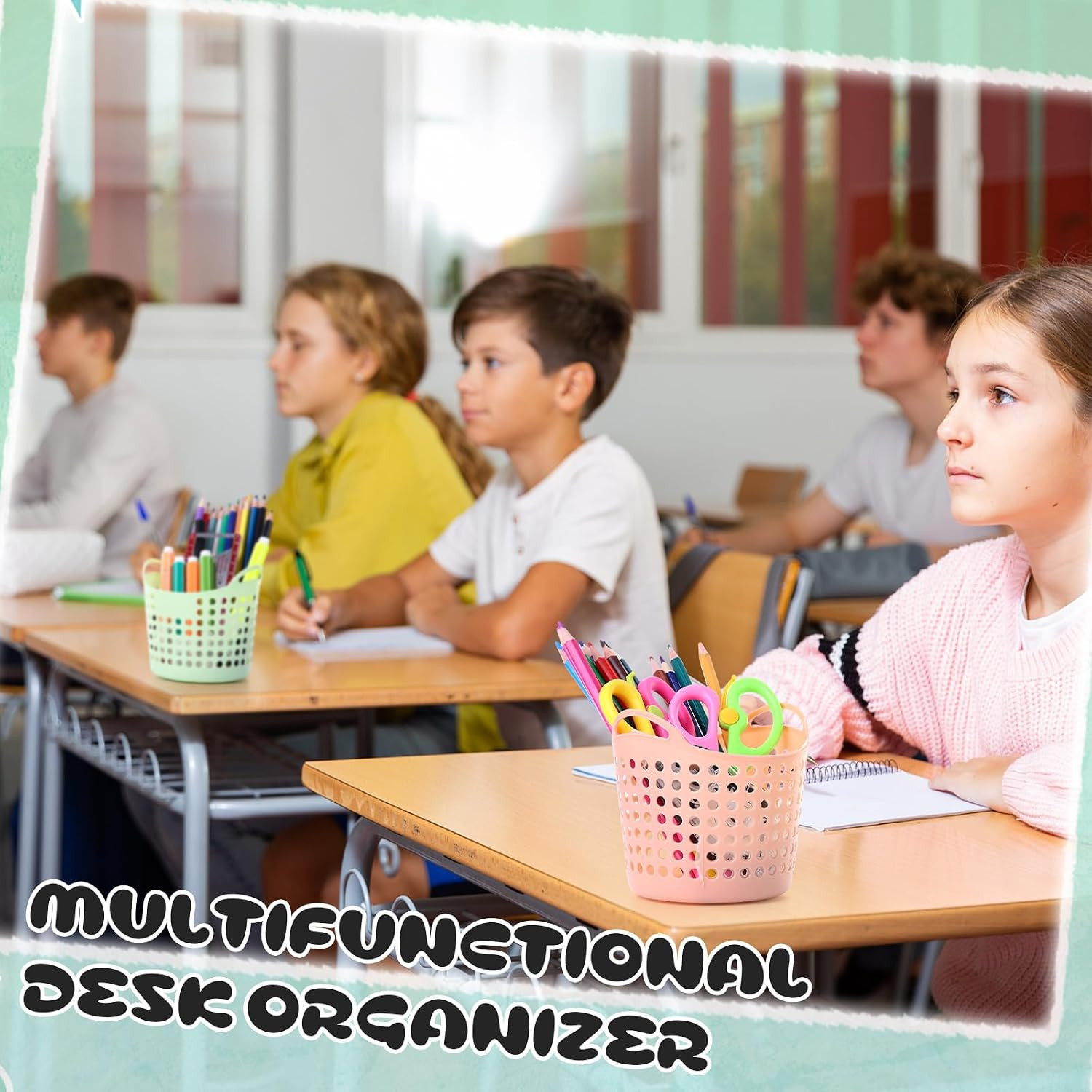 Weysat 36 Pcs Back to School Pencil Holder Pencil Cup Bulk Plastic Pen Holder fo