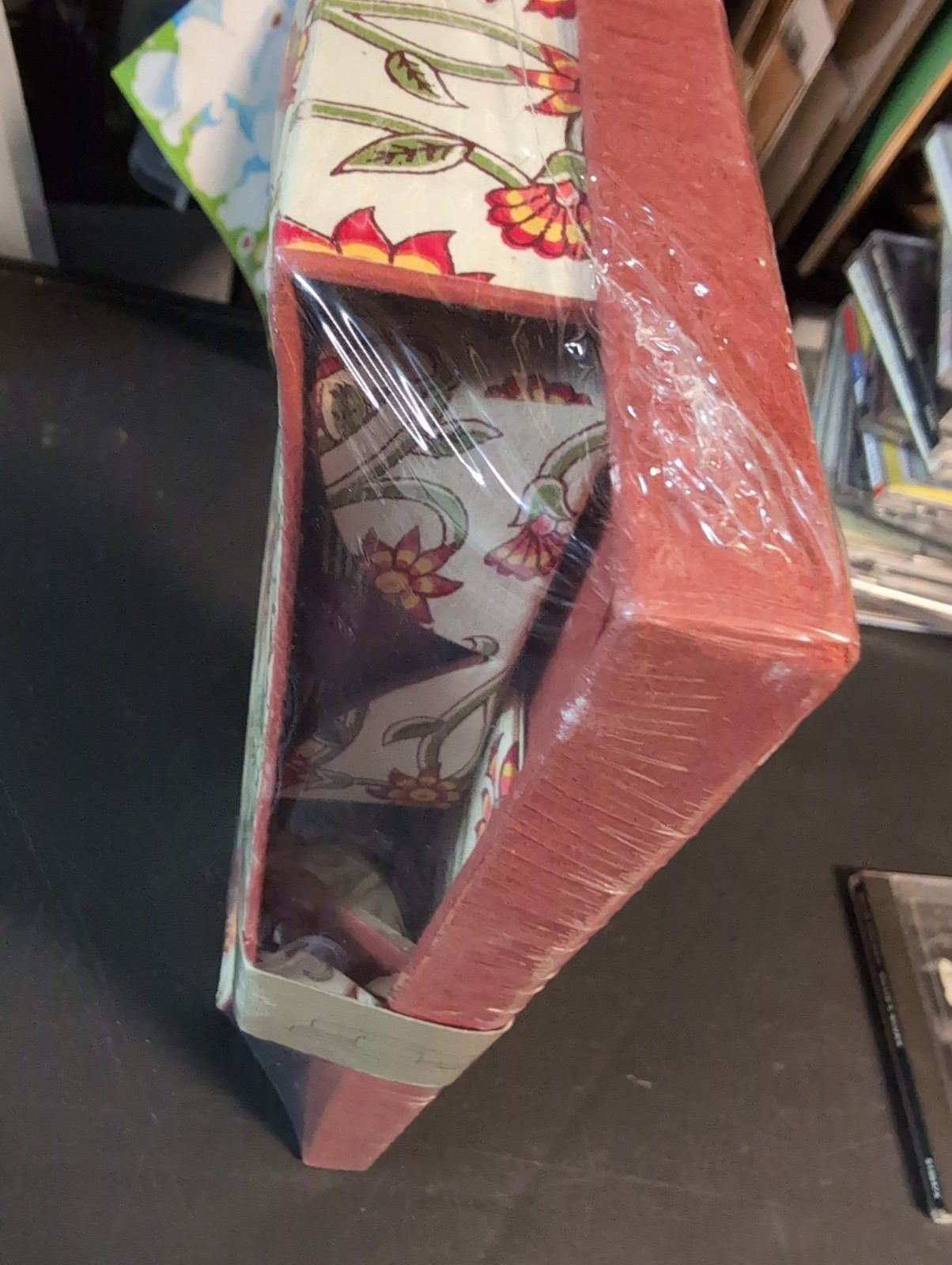 Red floral design World Market “Handmade Office in a Box” New