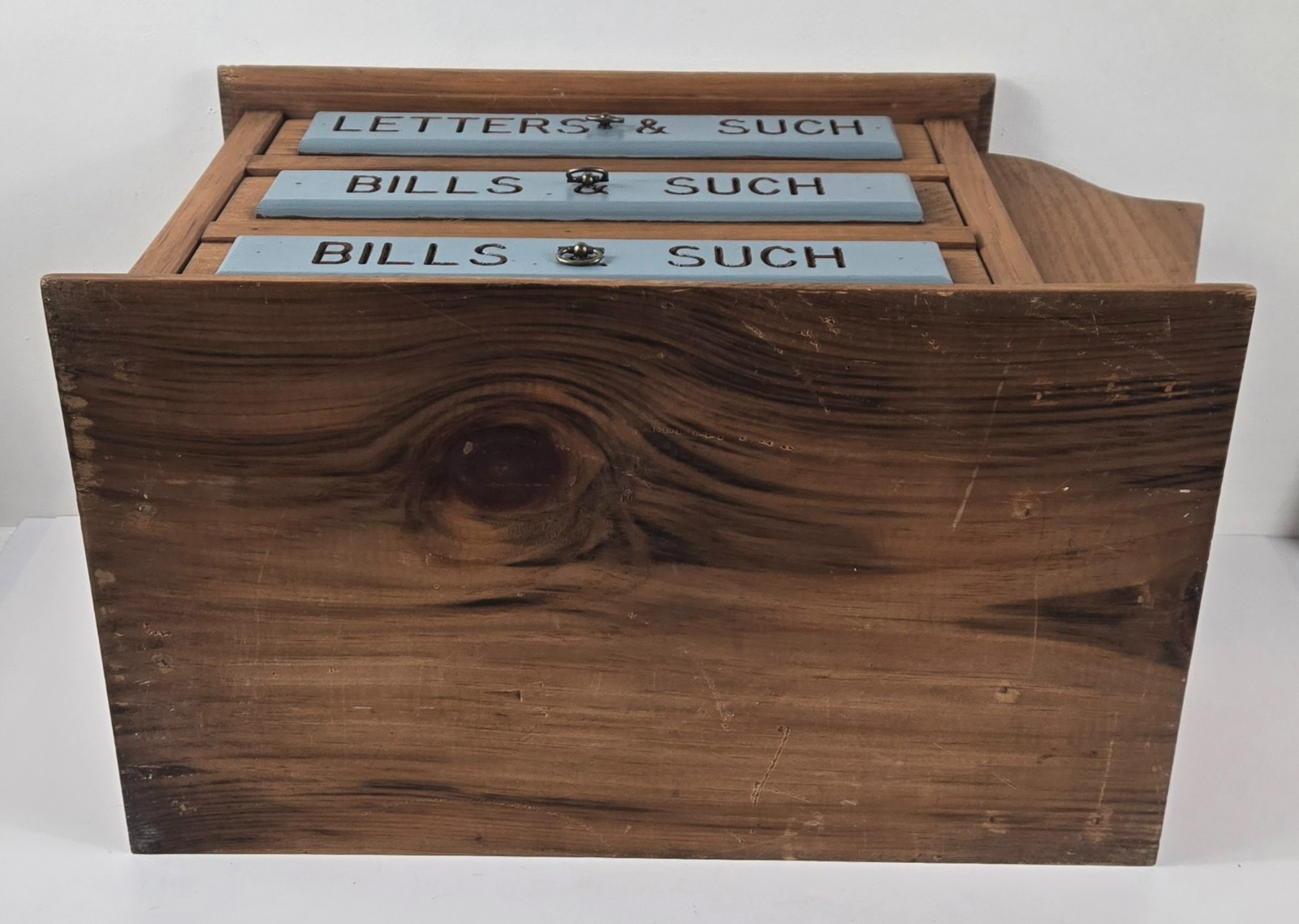 Wooden Tabletop Desk Organizer w/Drawers & Side Storage 19″x10.5″x12″