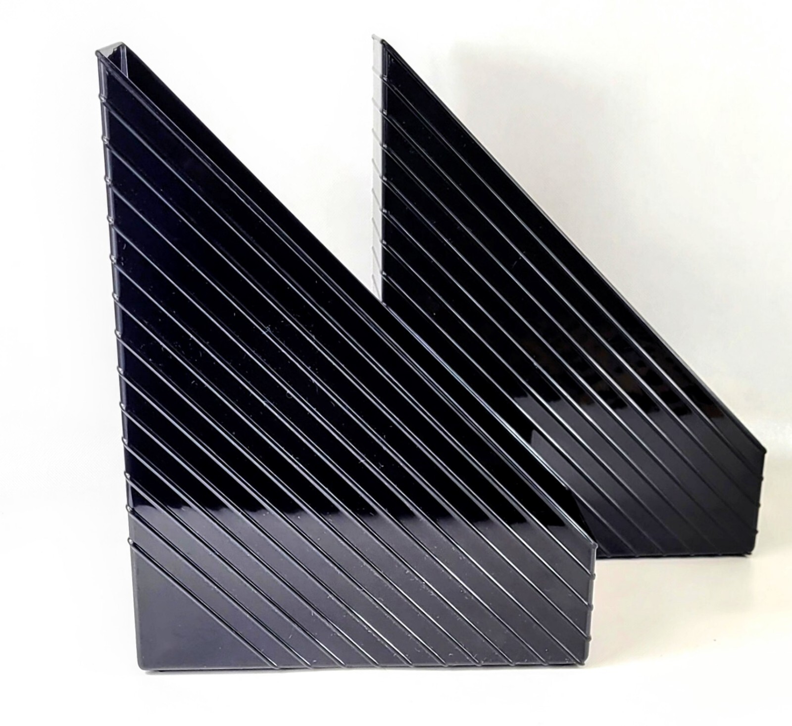 2 Vtg 1985 Eldon Office Products File Folder Magazine Bookcase Shelf Organizers