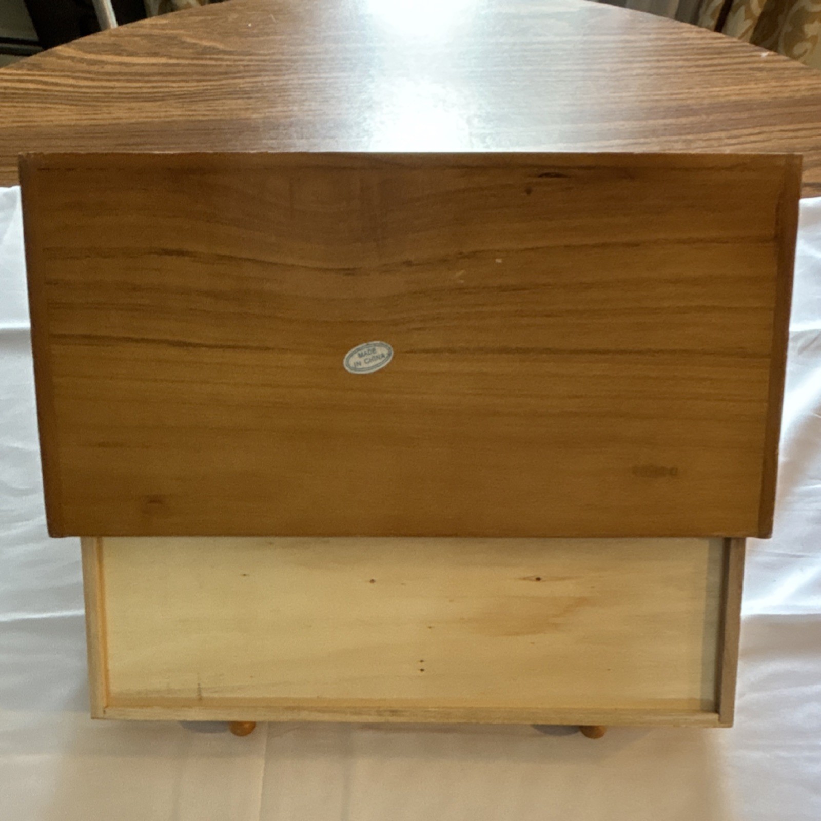 Vintage Wooden Desktop Organizer – 31 Slot Mail Sorter w/ Drawer