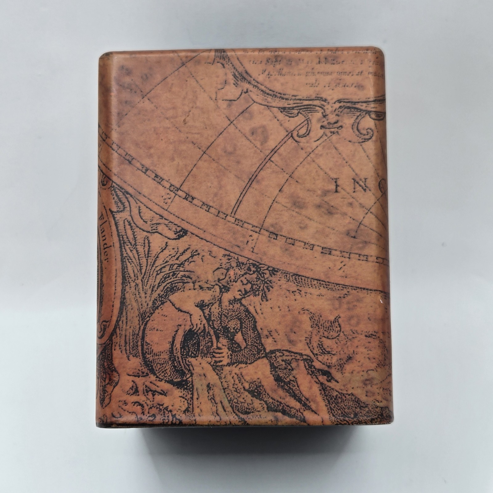 OOAK VTG Handmade Storia Art Inlay Pen & Pencil Holder Desk Office Decor 4.5″H