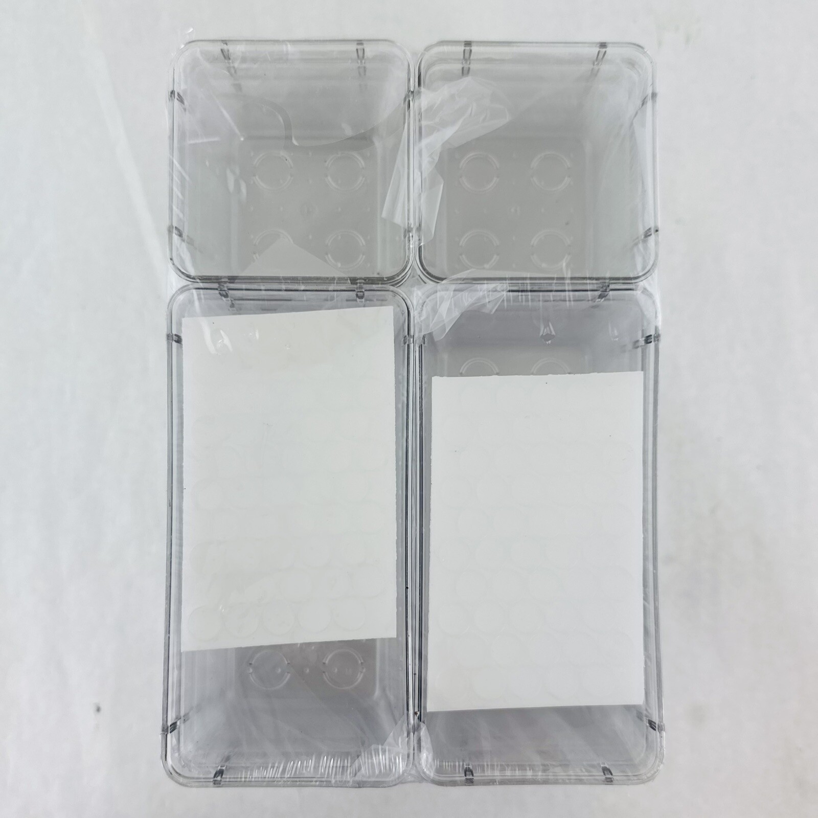 VTopMart Desk Kitchen 25 Pack Drawer Organizers 4 Different Sizes Clear Plastic