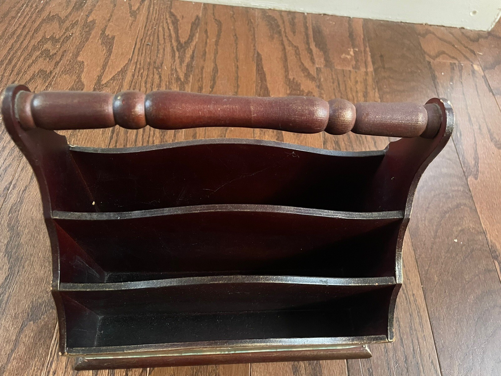 Desk Organizer Rustic Wooden Farmhouse Style