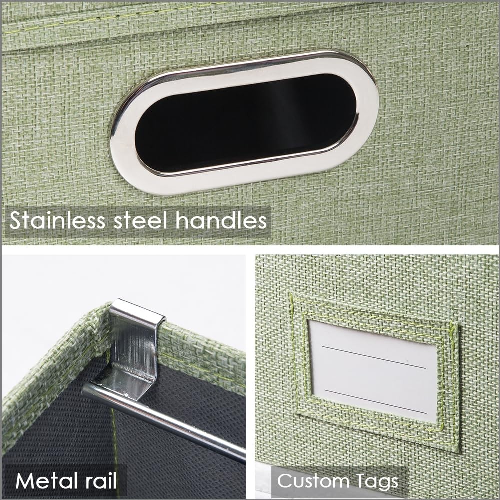 PRANDOM File Organizer Box – Set of 1 (1-pack) Without Folders, Green