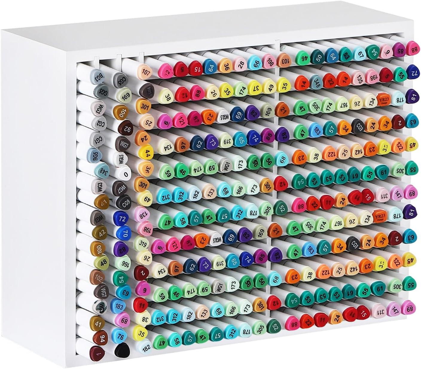 Wooden Marker Storage Organizer,Holds 270 Markers,Pens,Pencils & Art Supplies,Ve