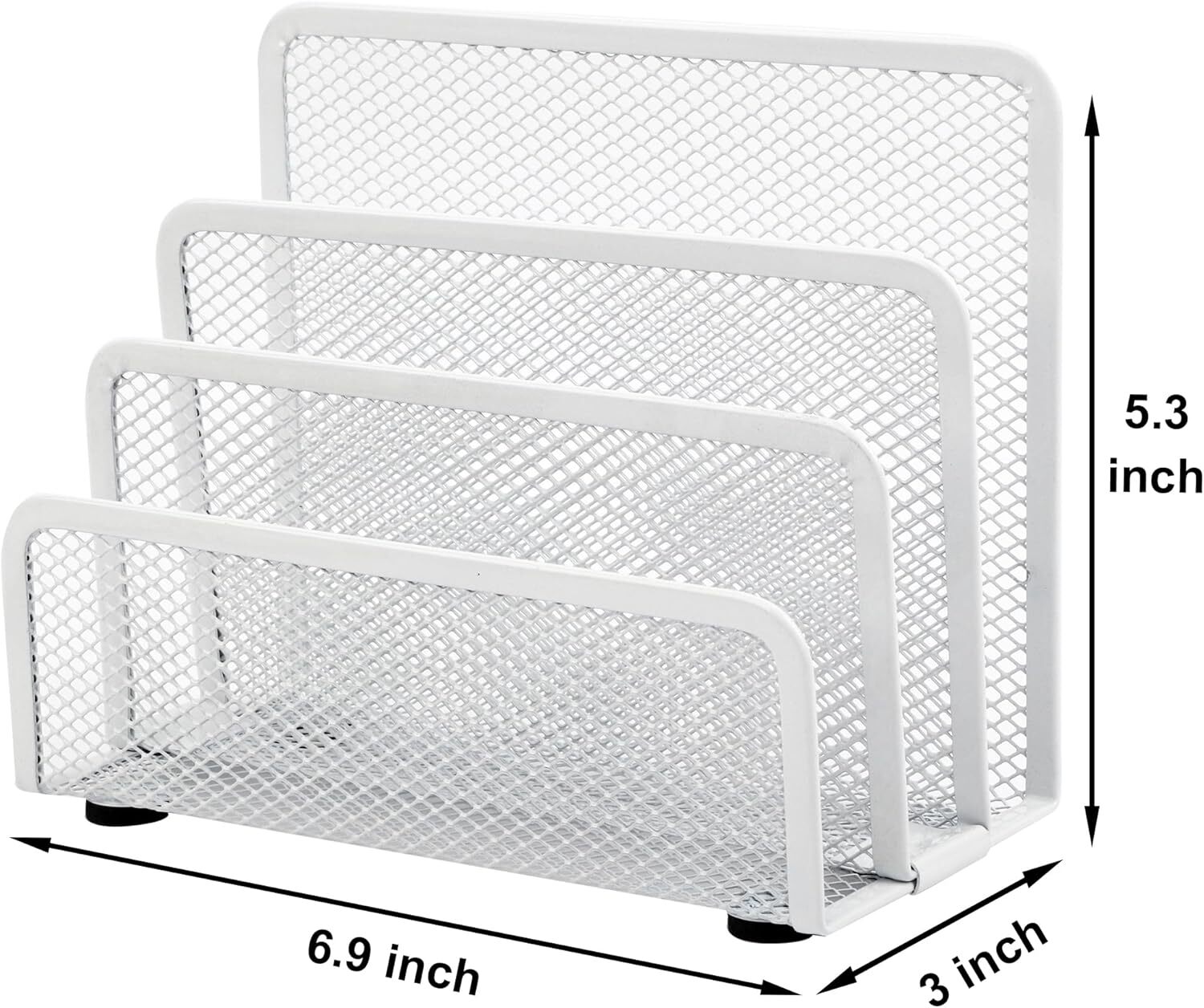 EASEPRES Desk Mail Organizer, Office Small Letter Sorter 1 Pack, White