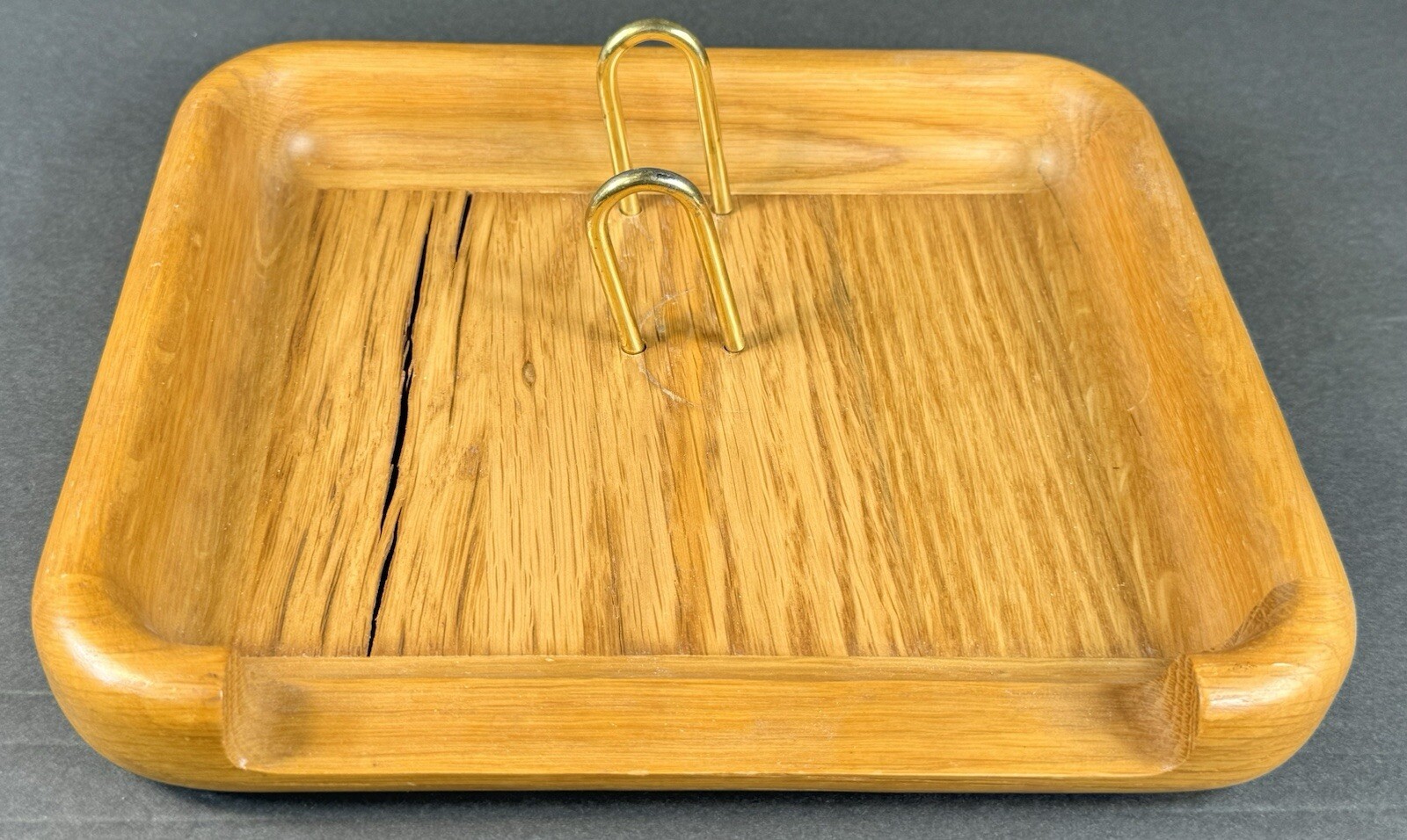 Eldon Woodline 6500 Wood And Brass Desk Accessory