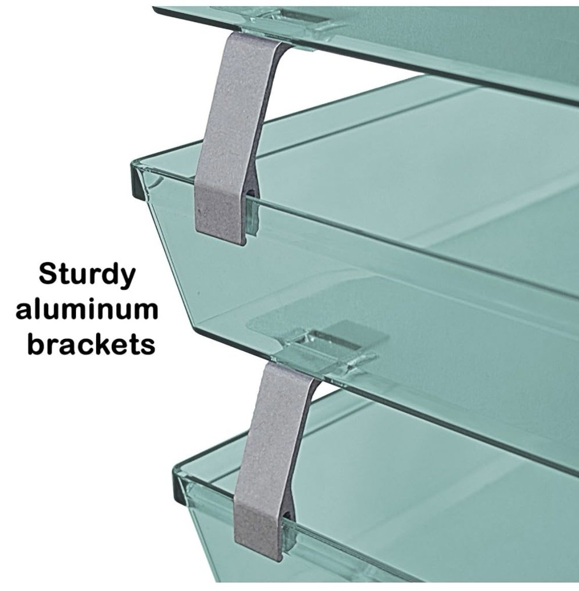Green 4 – Tier Side Load Letter Tray Facility Desktop File Organizer Letter Size