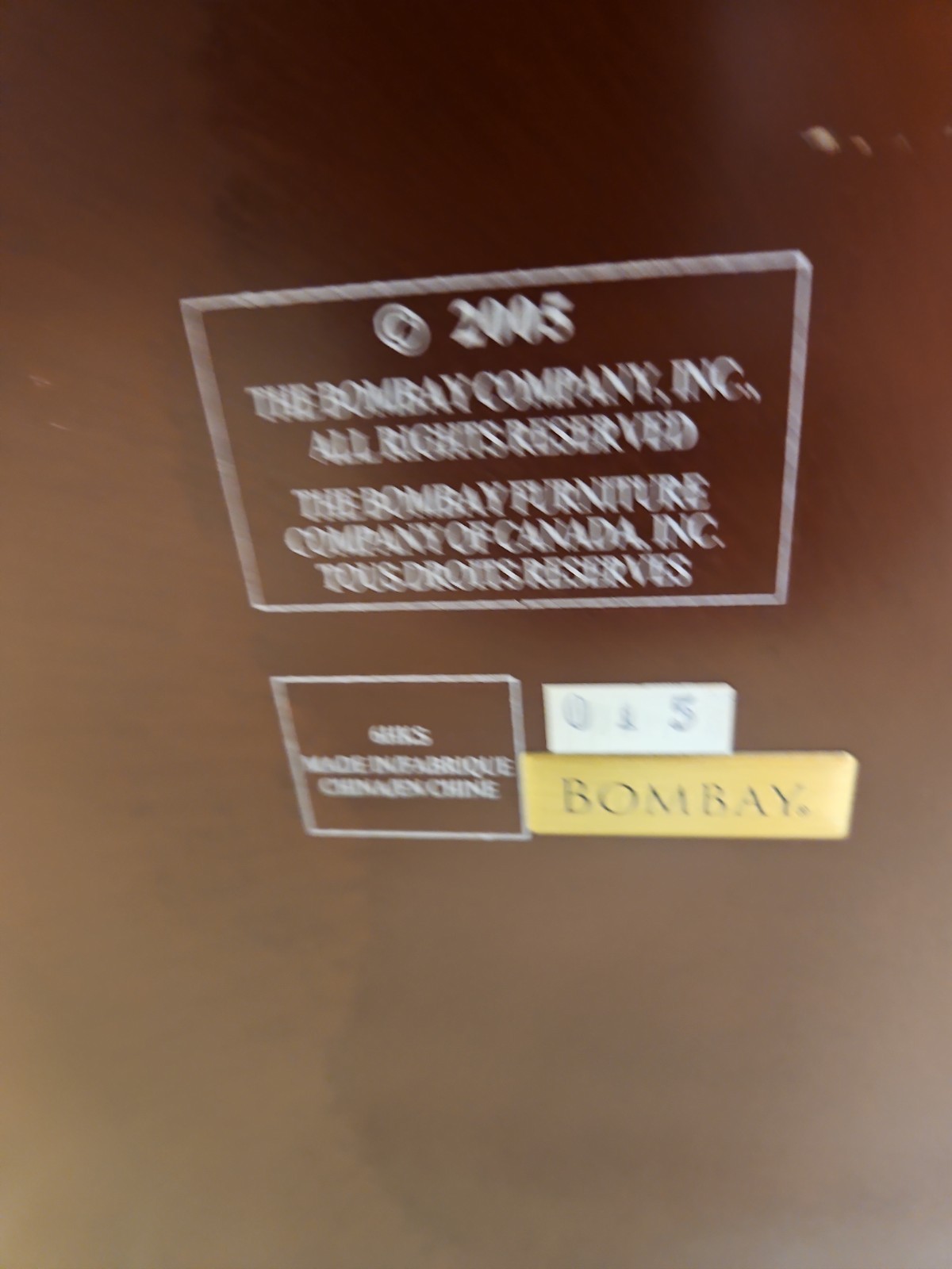 BOMBAY COMPANY Executive Desk Blotter Wood Leather 4 Time Zone Clocks Rare Vtg
