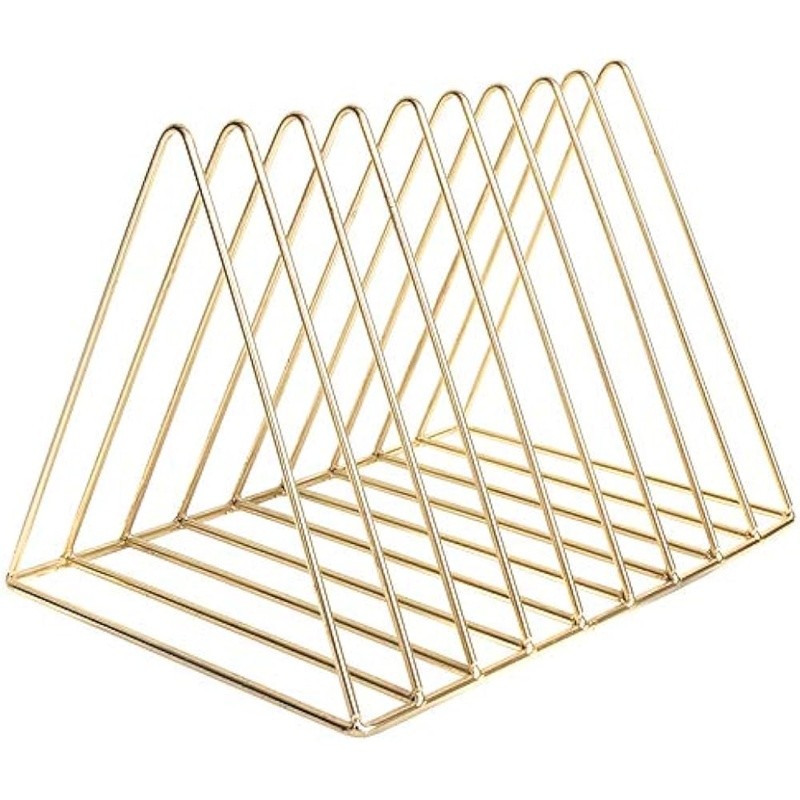 Vertical File Organizer 9 Slot Desk Storage Iron Wire Holder Multifunctional New