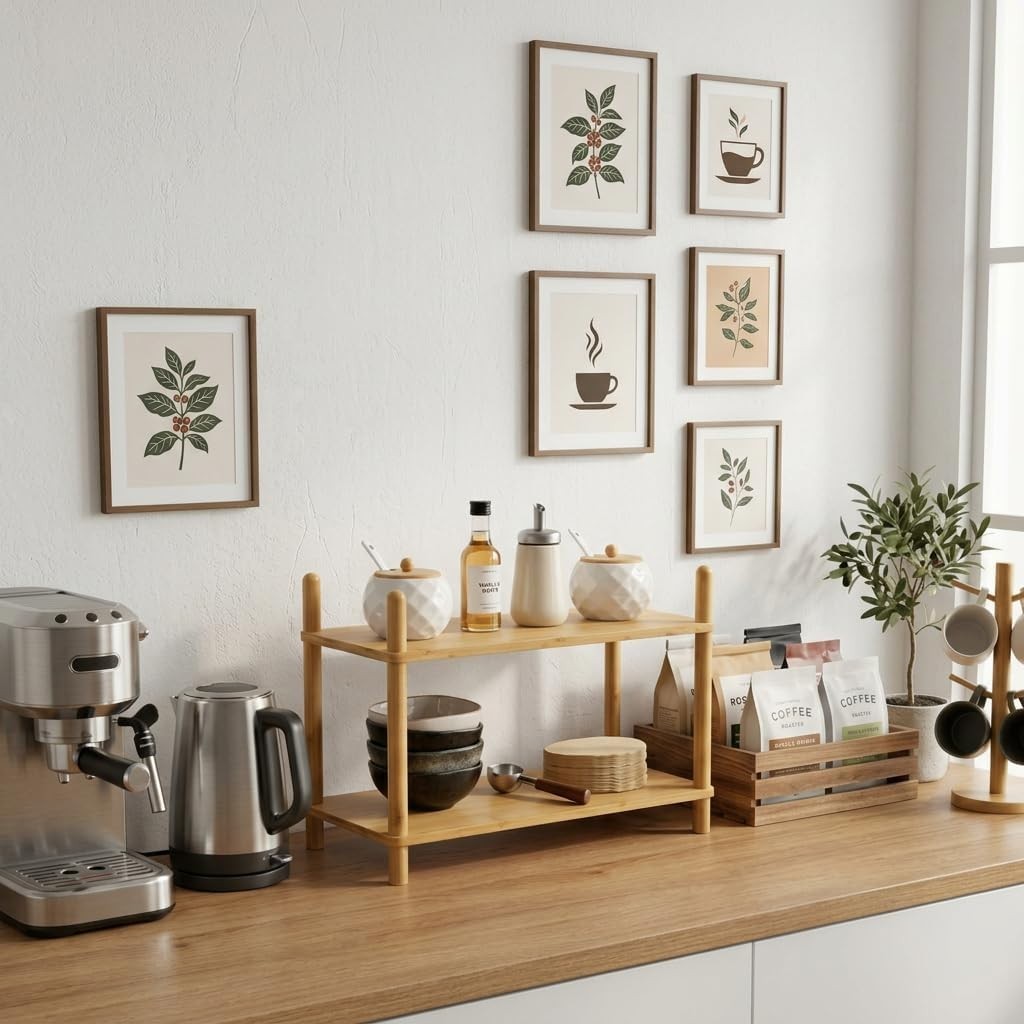 Transformable Expandable Bamboo Shelf Organizer – Perfect for Home and Office