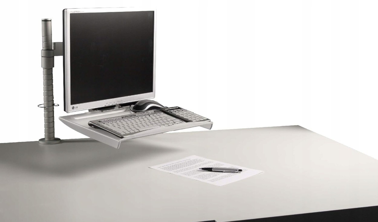 BakkerElkhuizen CleanDoc 440 Document Holder – Ergonomic Desk Organizer