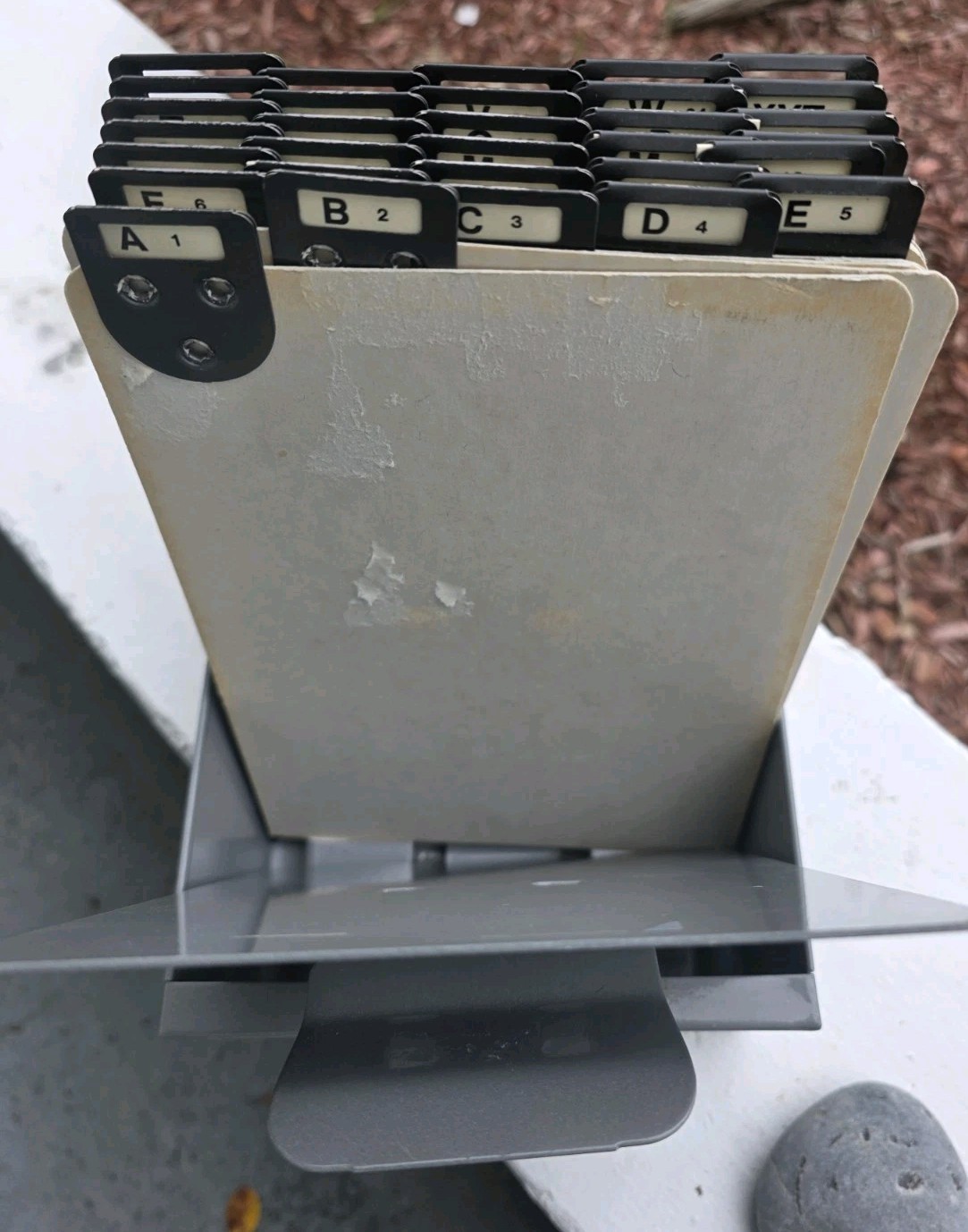 NEBS Metal Drop Side Posting File Tray 944 Grey 12inx7inx4in